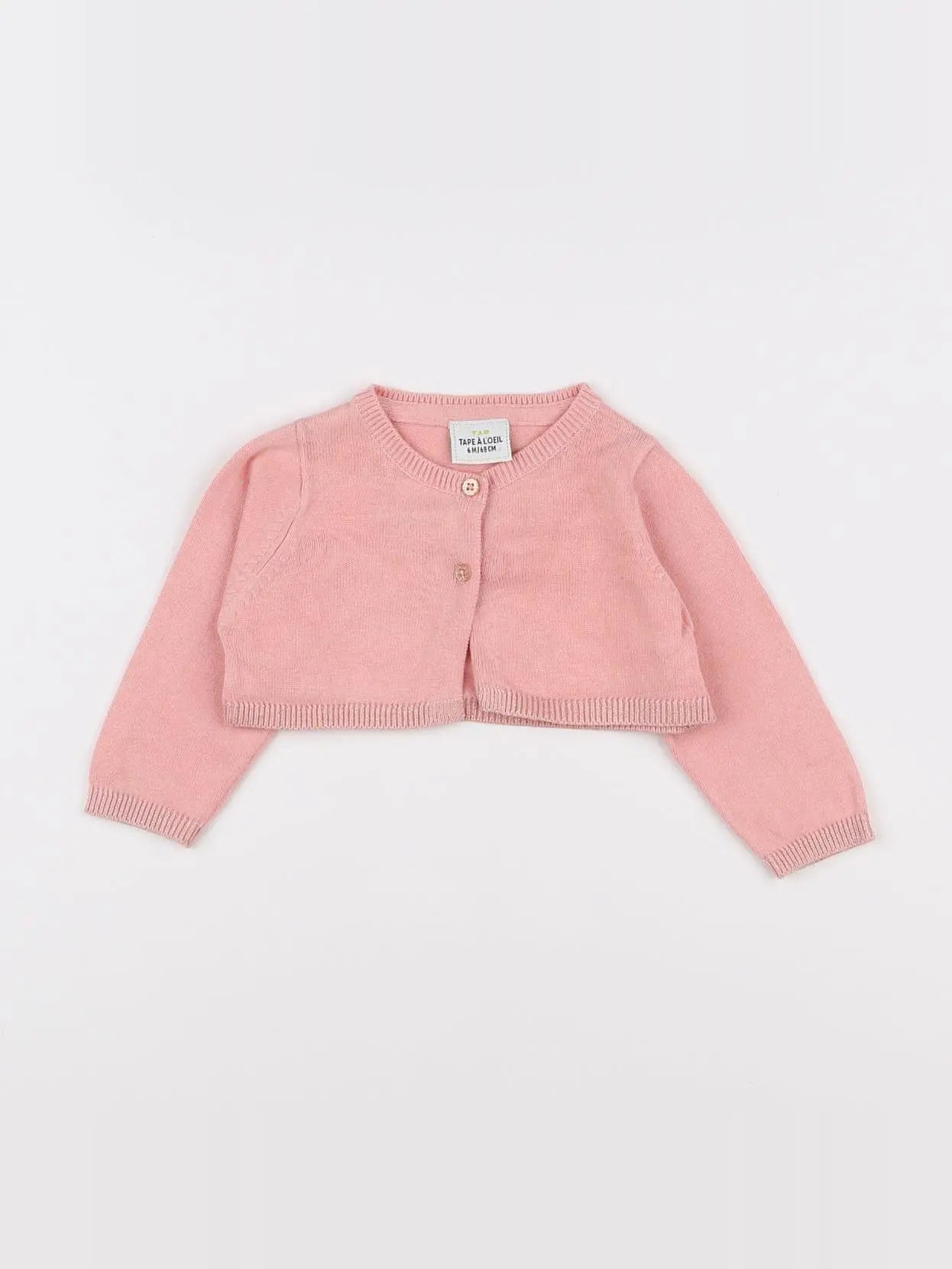 Tape à l'oeil - gilet rose - 6 mois