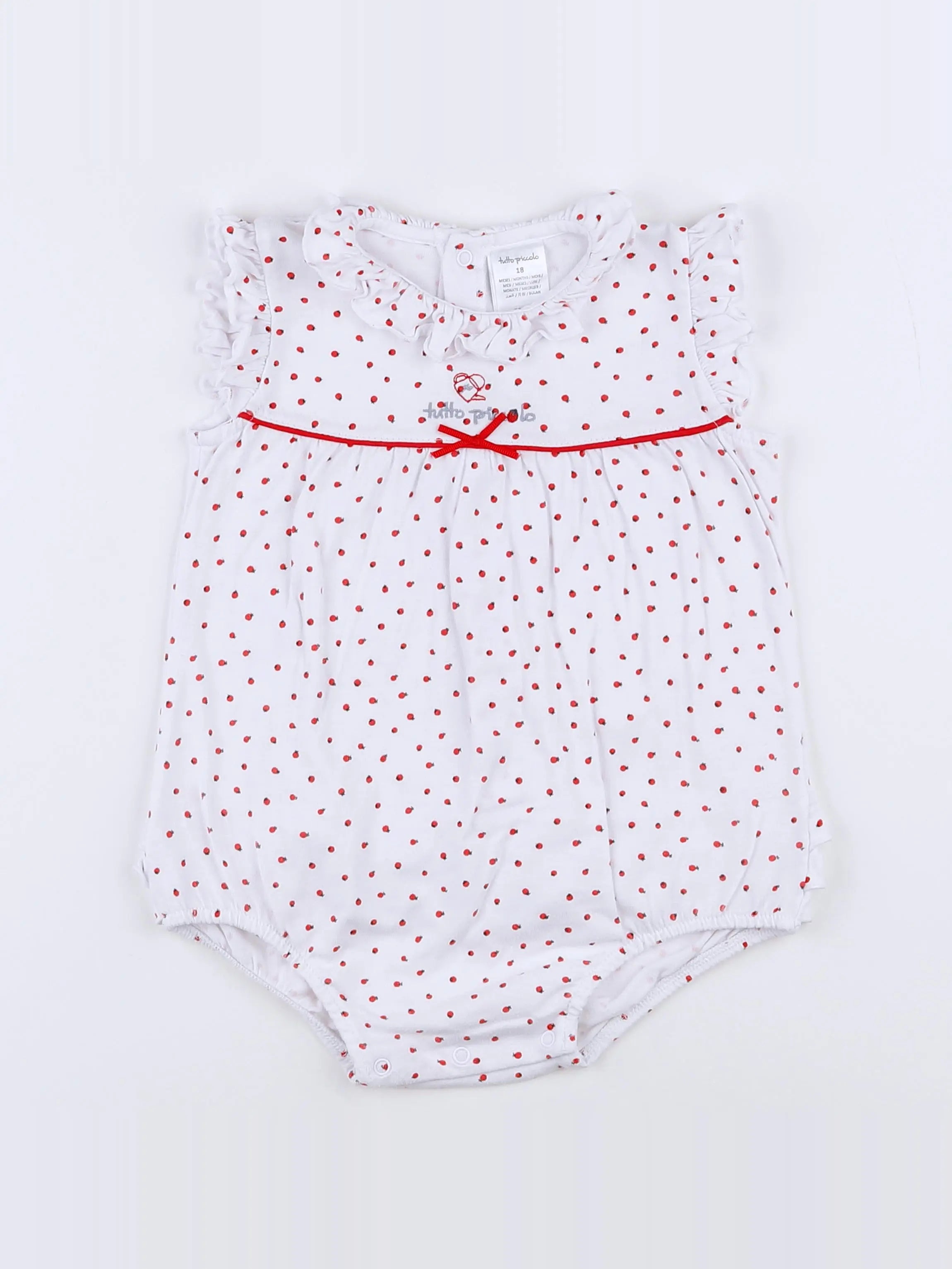 Tutto Piccolo - combinaison blanc, rouge - 18 mois