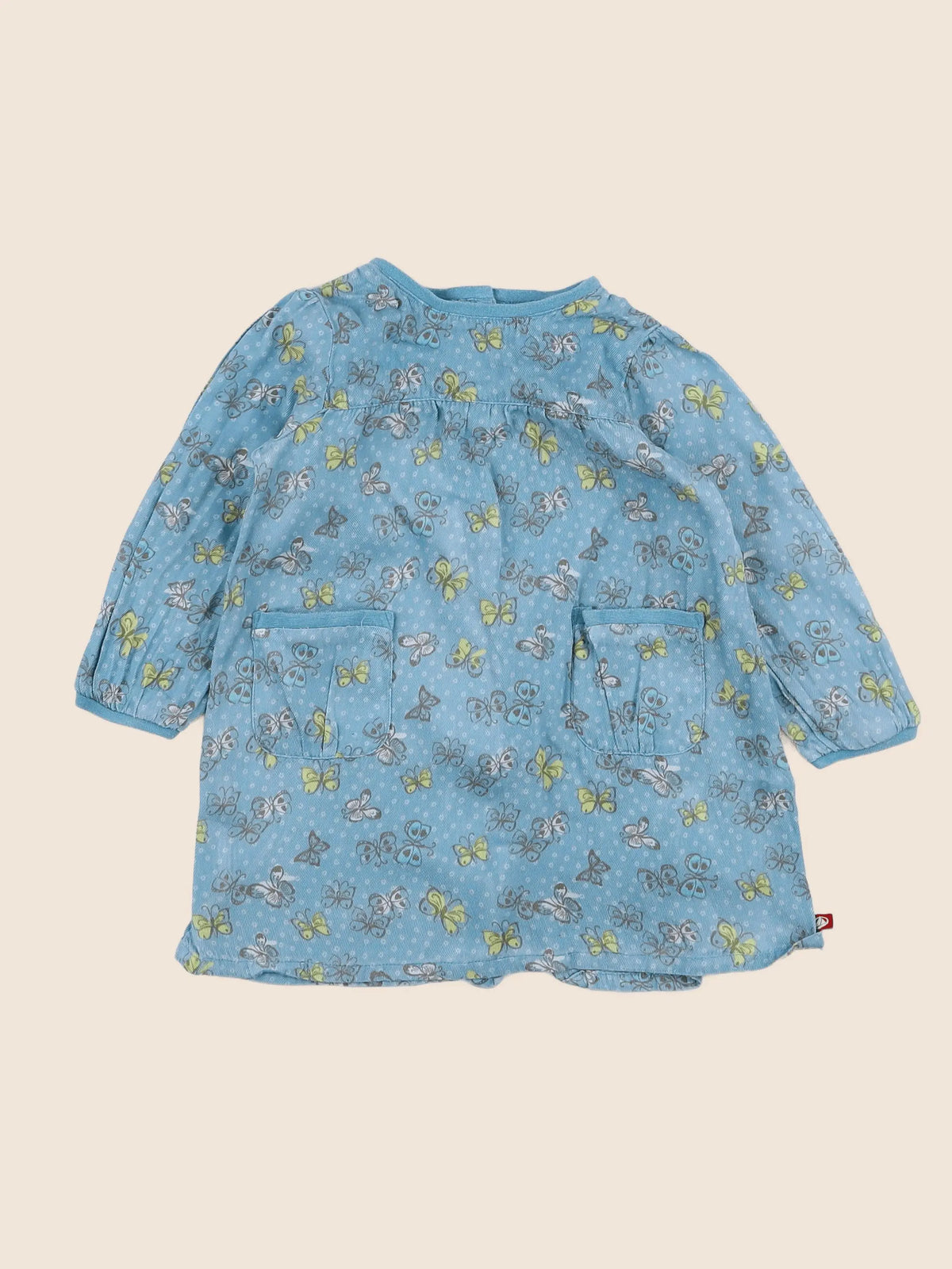 Petit Bateau - robe bleu - 12 mois