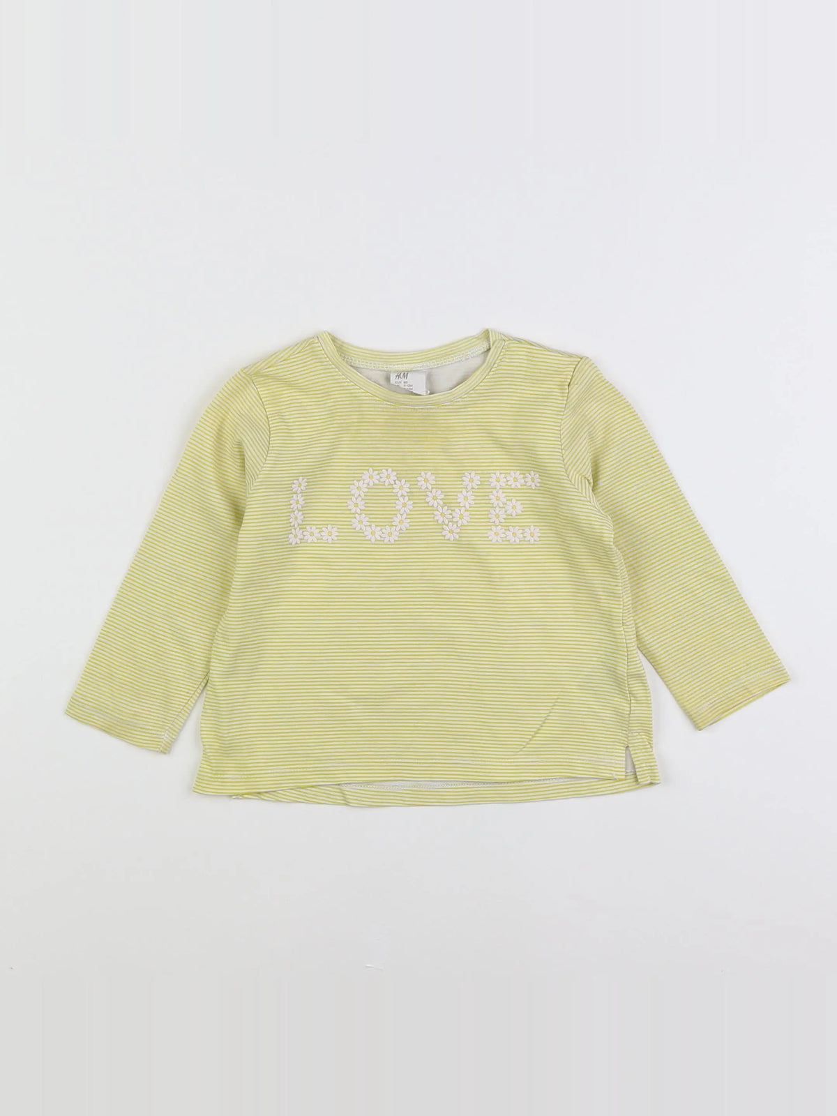 Vertbaudet - tee-shirt jaune - 9/12 mois