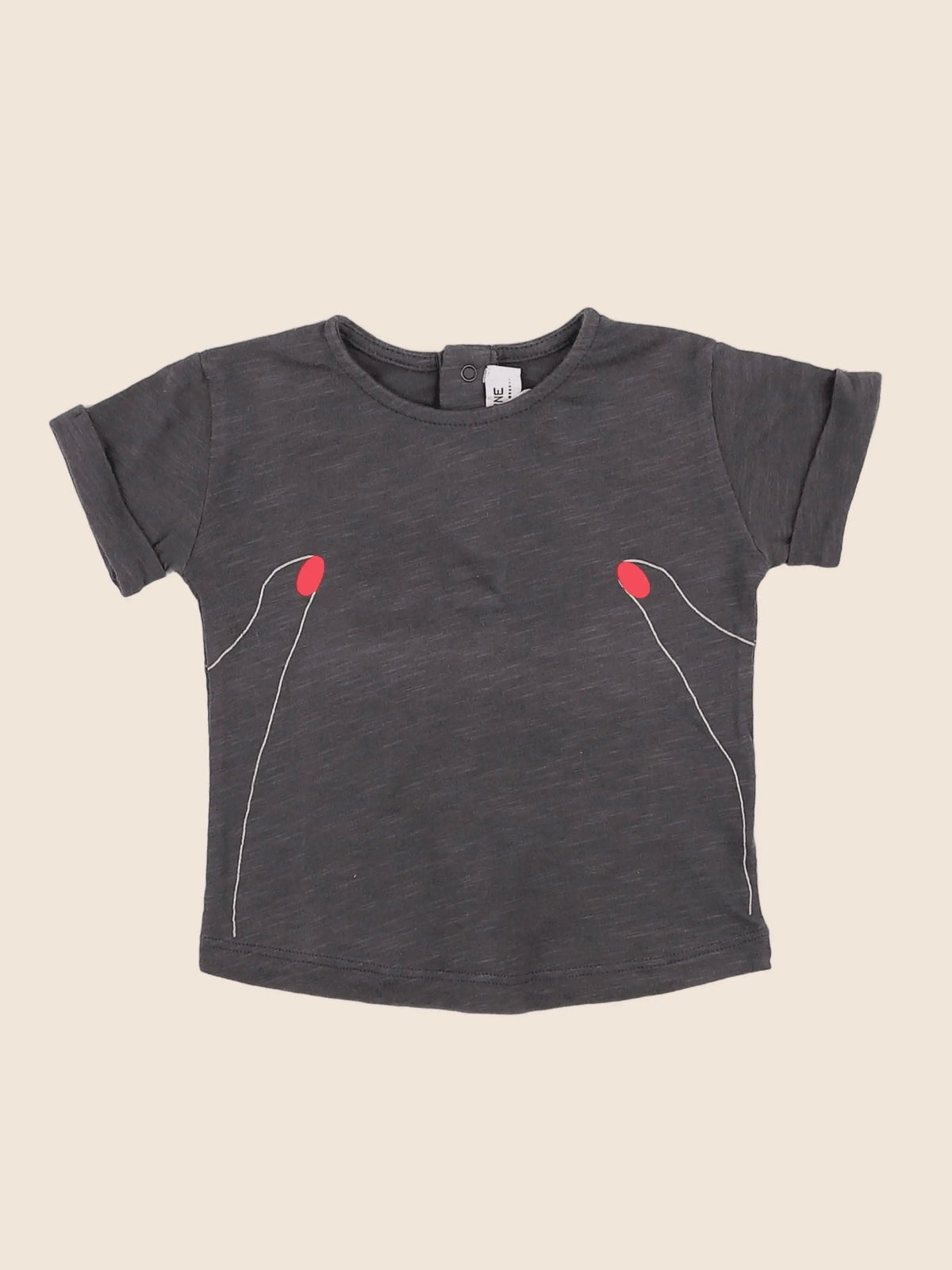 Blune - tee-shirt gris (état neuf) - 6 mois