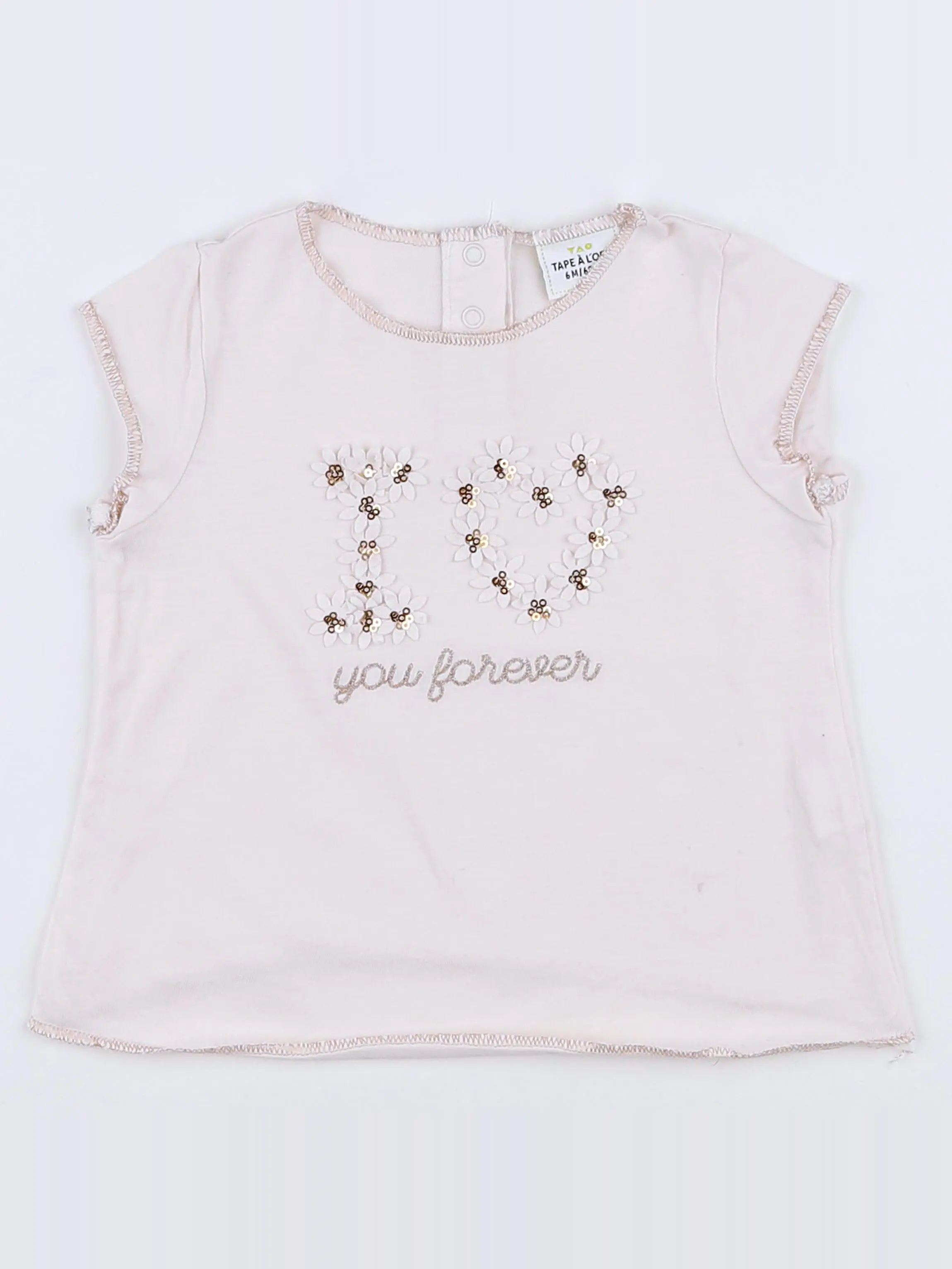 Tape à l'oeil - tee-shirt beige - 6 mois