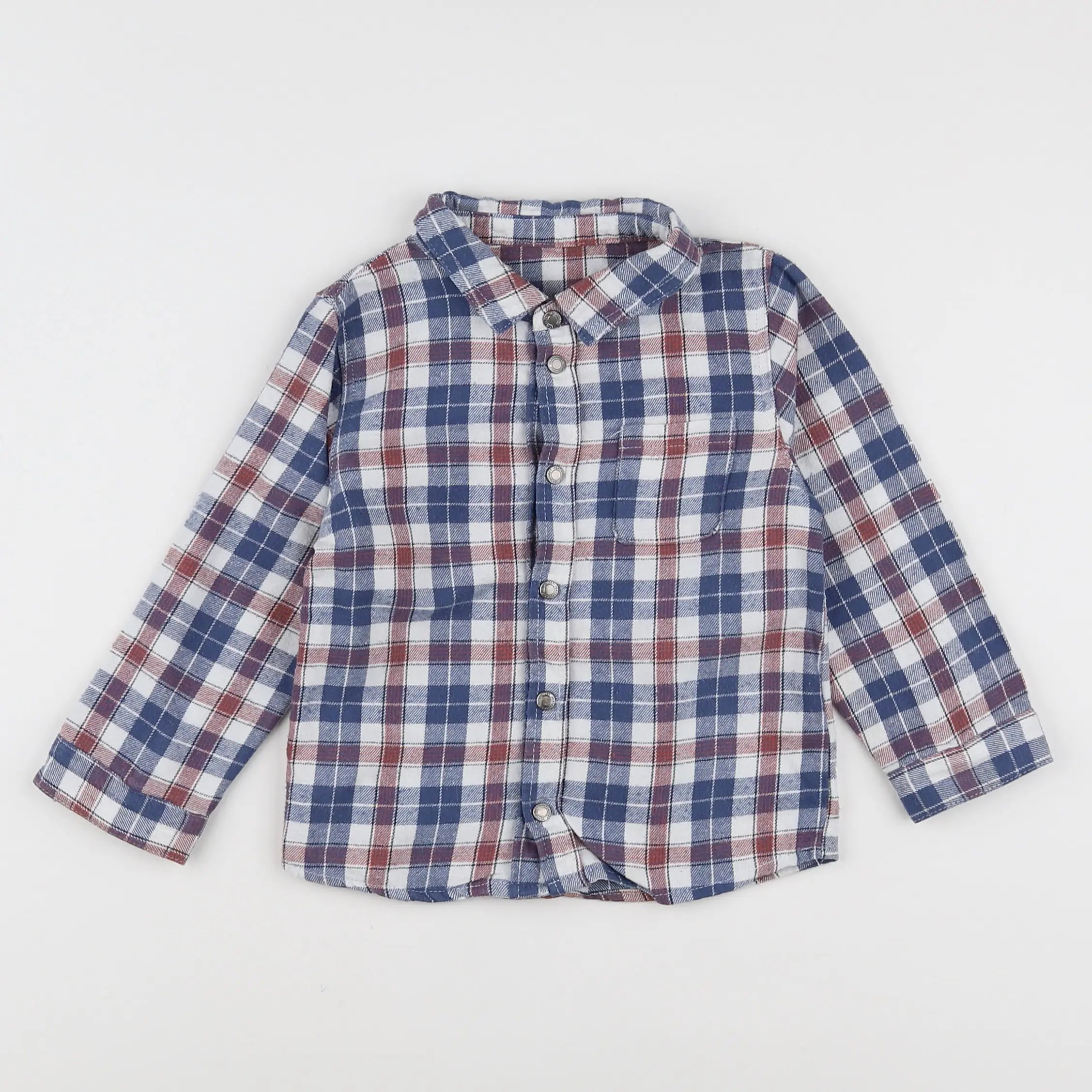 Vertbaudet - chemise bleu - 2 ans