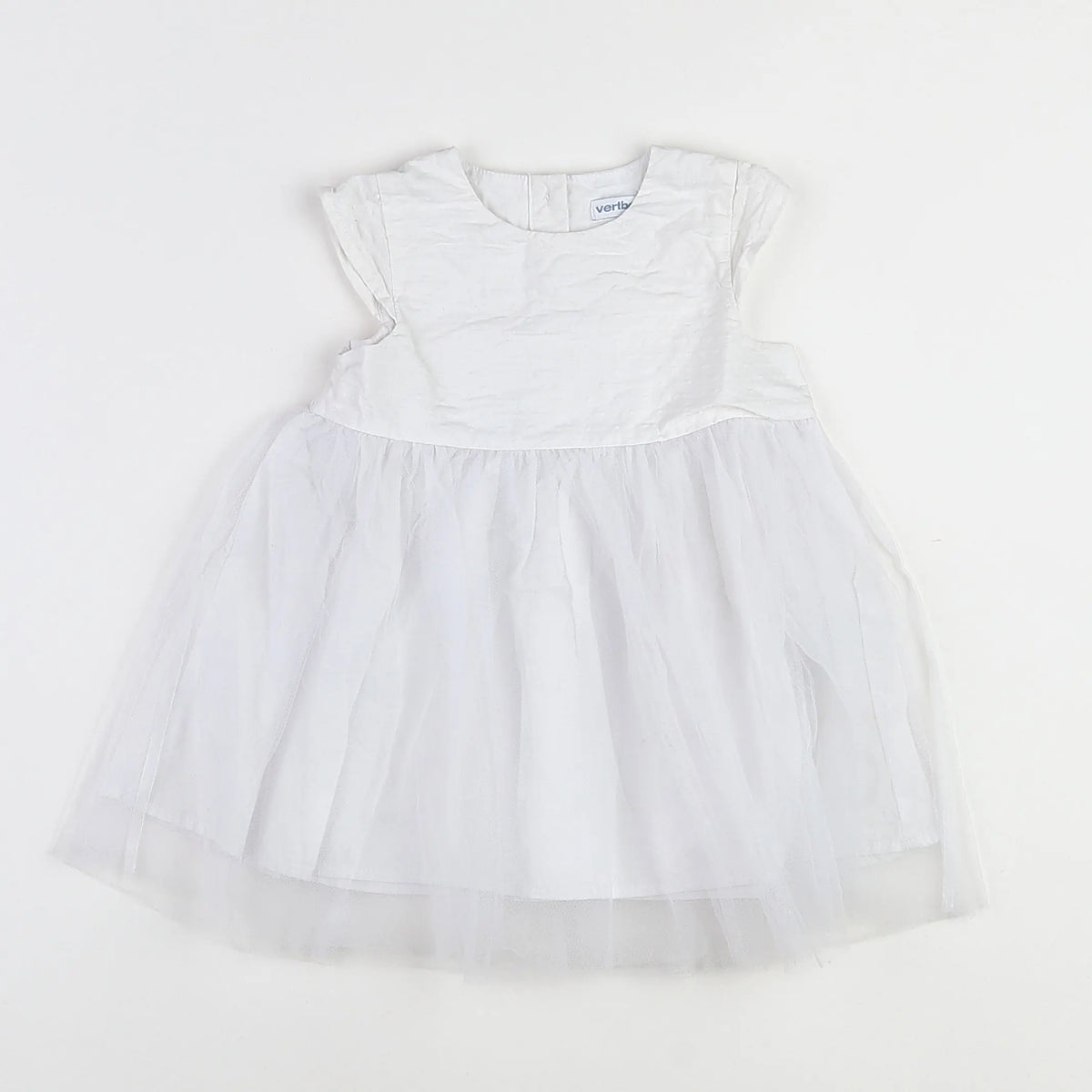 Vertbaudet - robe blanc - 18 mois