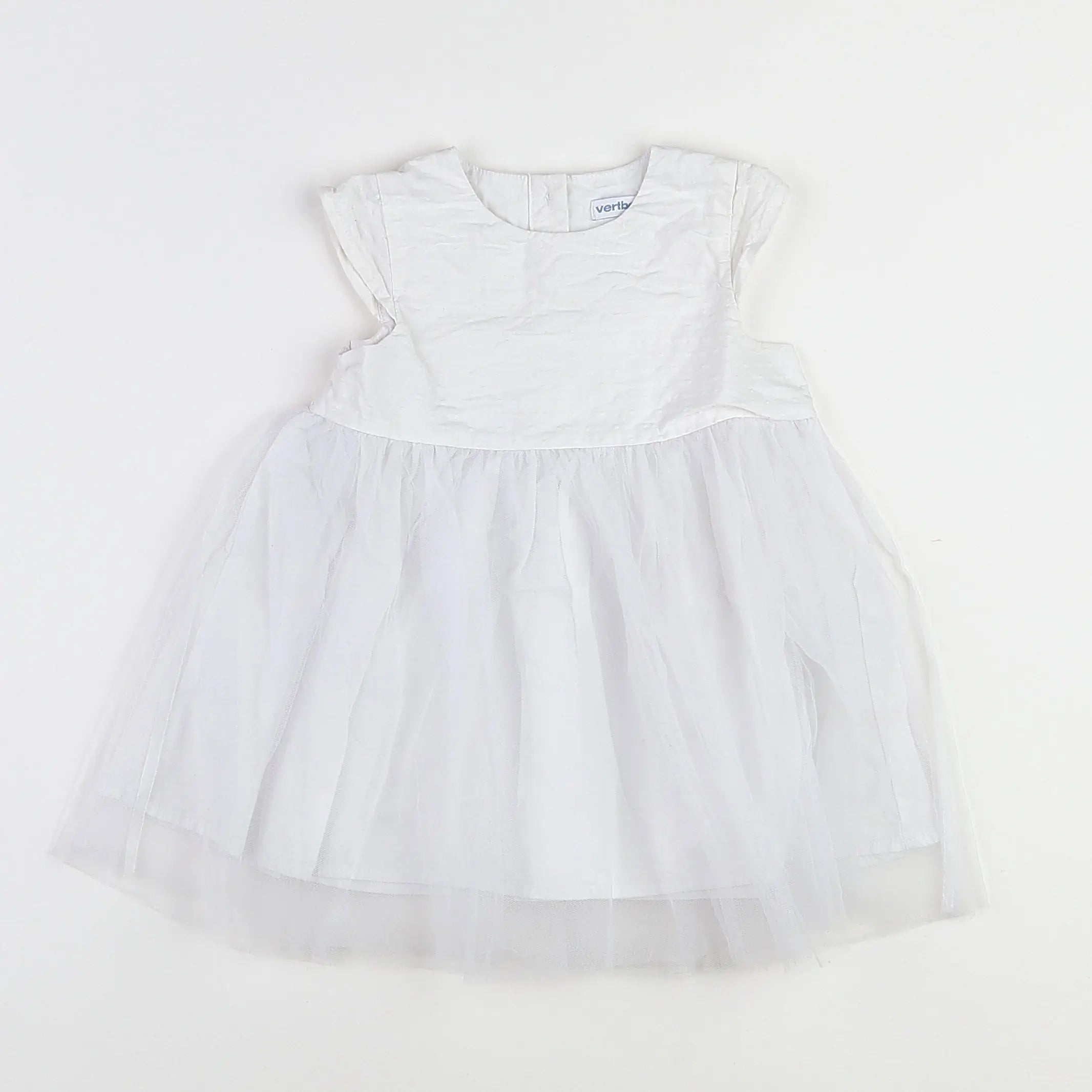 Vertbaudet - robe blanc - 18 mois