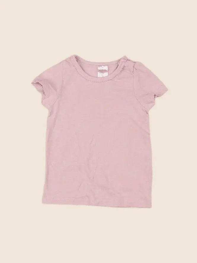 H&M - tee-shirt rose - 3/6 mois