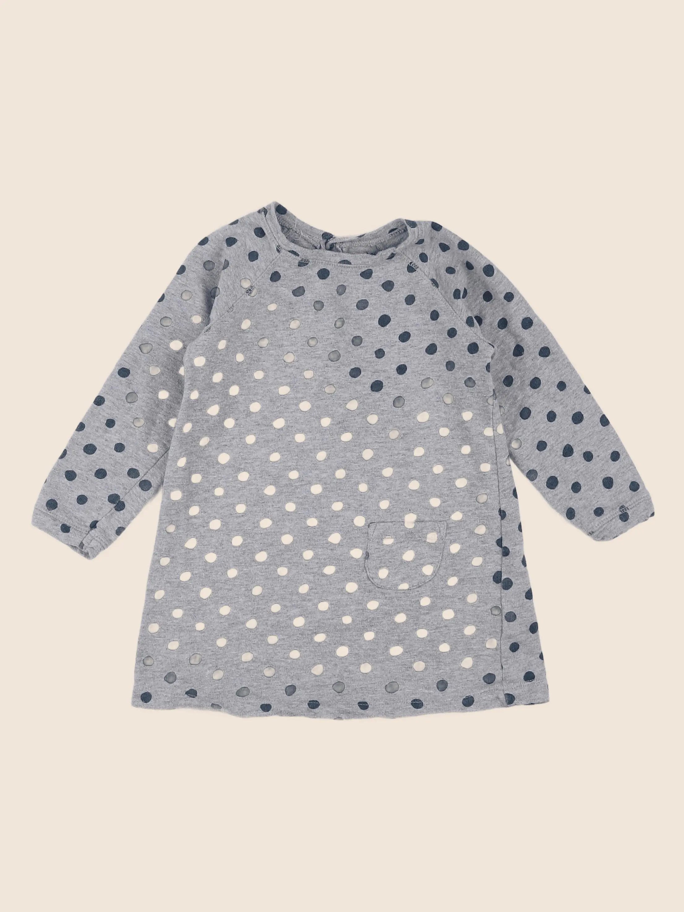 Boutchou - robe gris - 18 mois