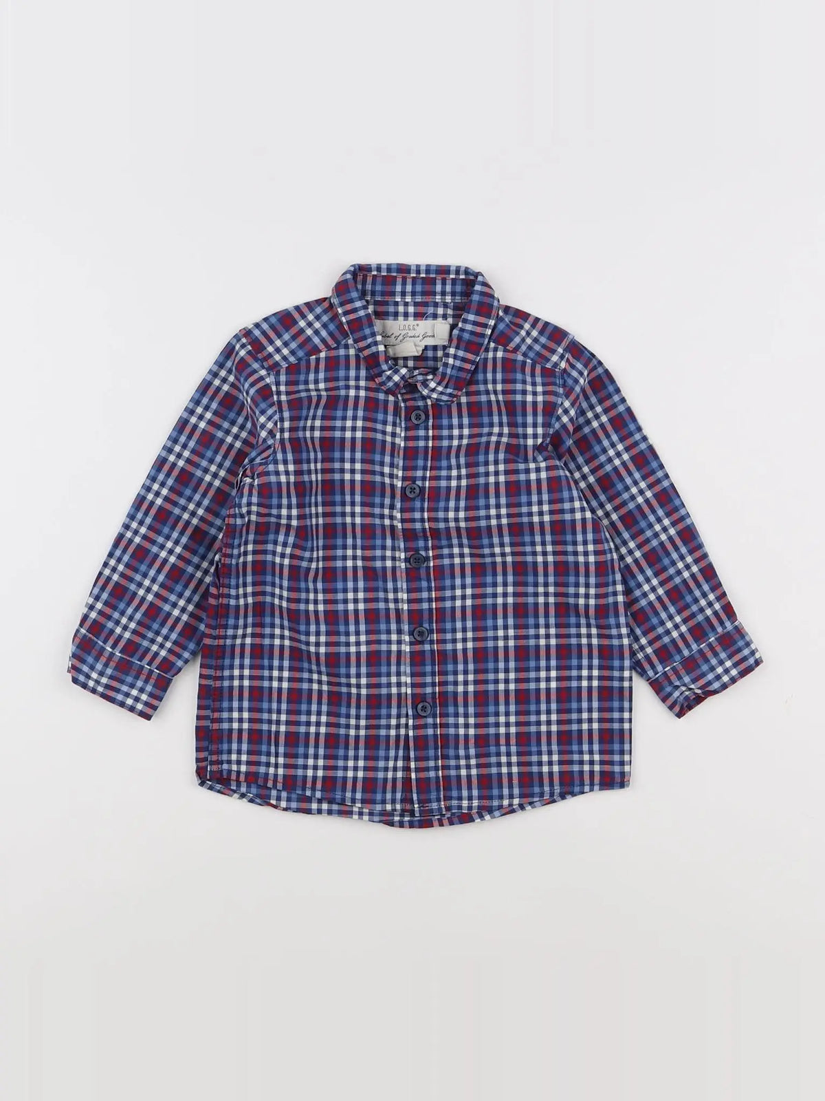 H&M - chemise bleu - 9/12 mois