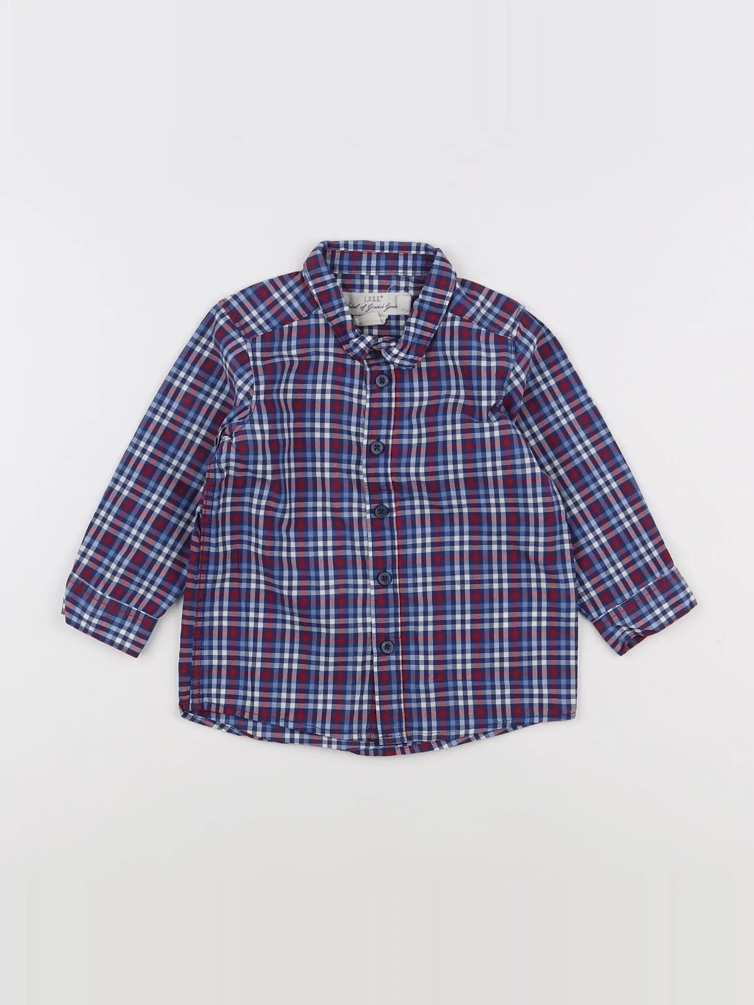 H&M - chemise bleu - 9/12 mois