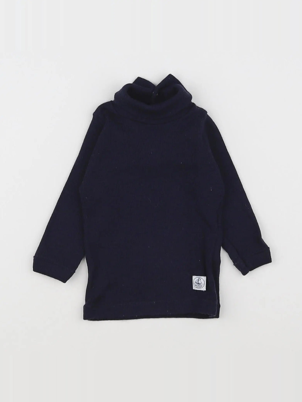 Petit Bateau - sous-pull bleu - 6 mois