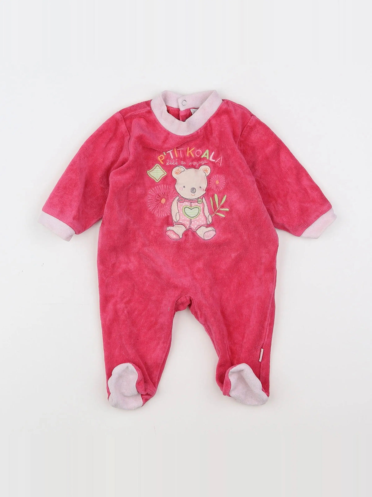 Absorba - pyjama velours rose - 3 mois