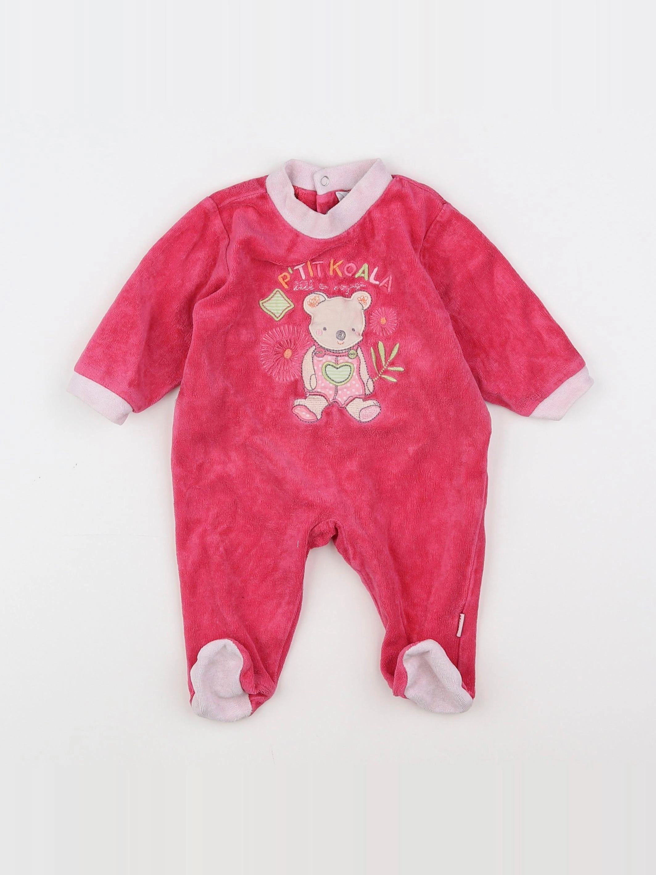 Absorba - pyjama velours rose - 3 mois