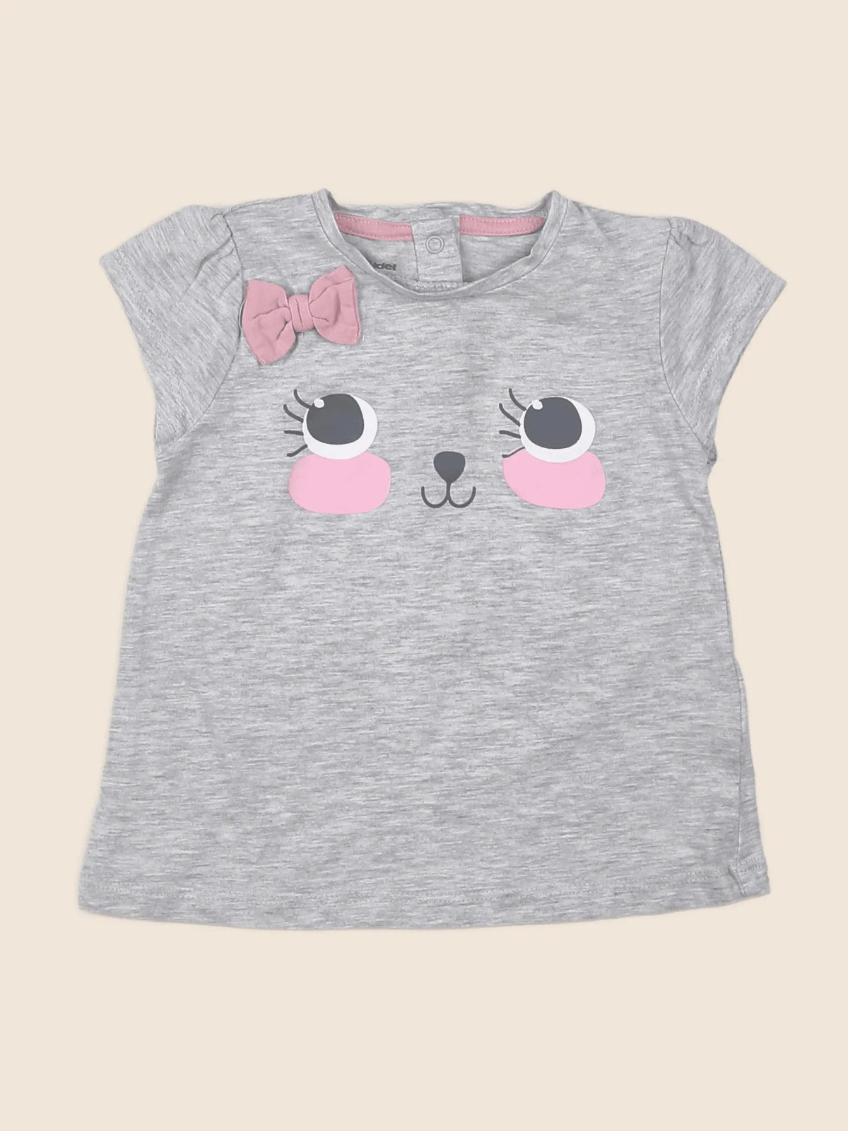 Vertbaudet - tee-shirt gris - 12 mois