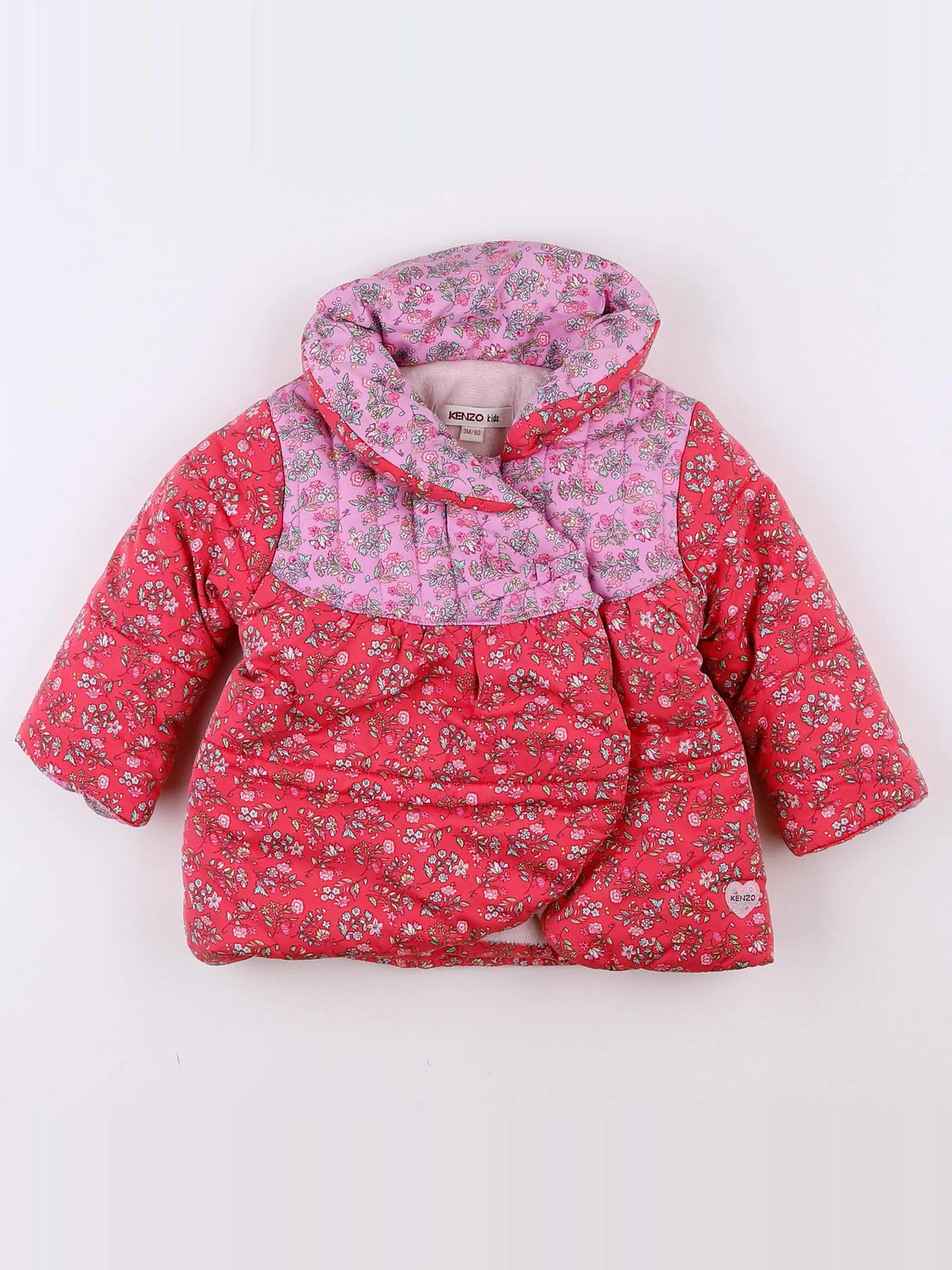 Kenzo - manteau rose - 3 mois