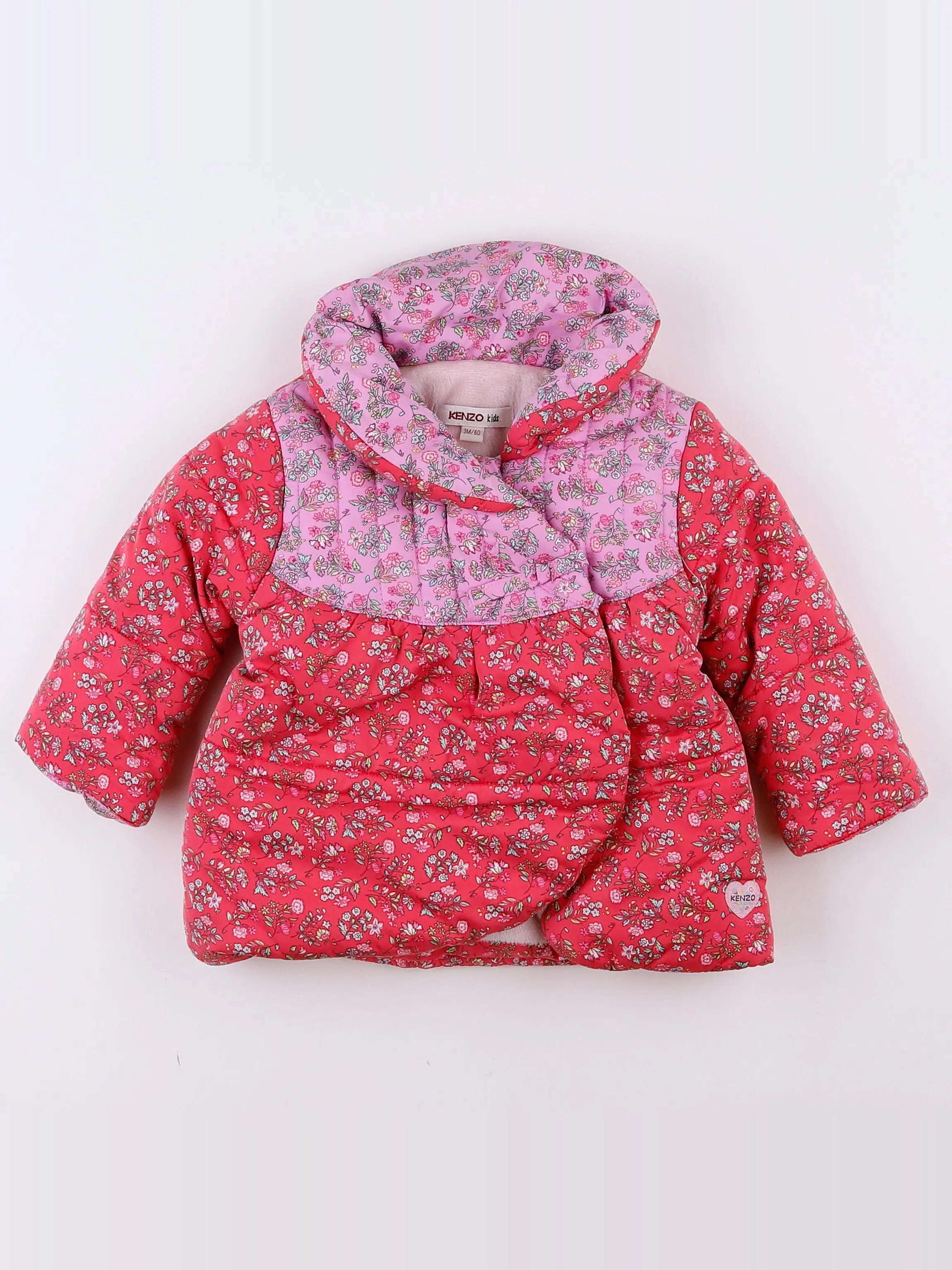 Kenzo - manteau rose - 3 mois