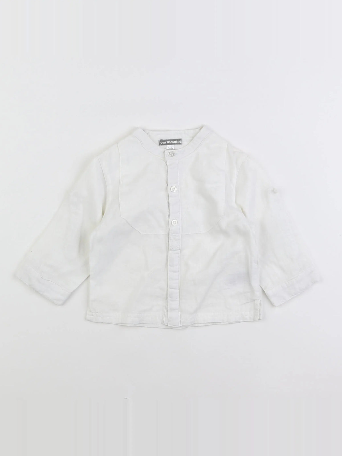 Vertbaudet - chemise blanc - 9 mois