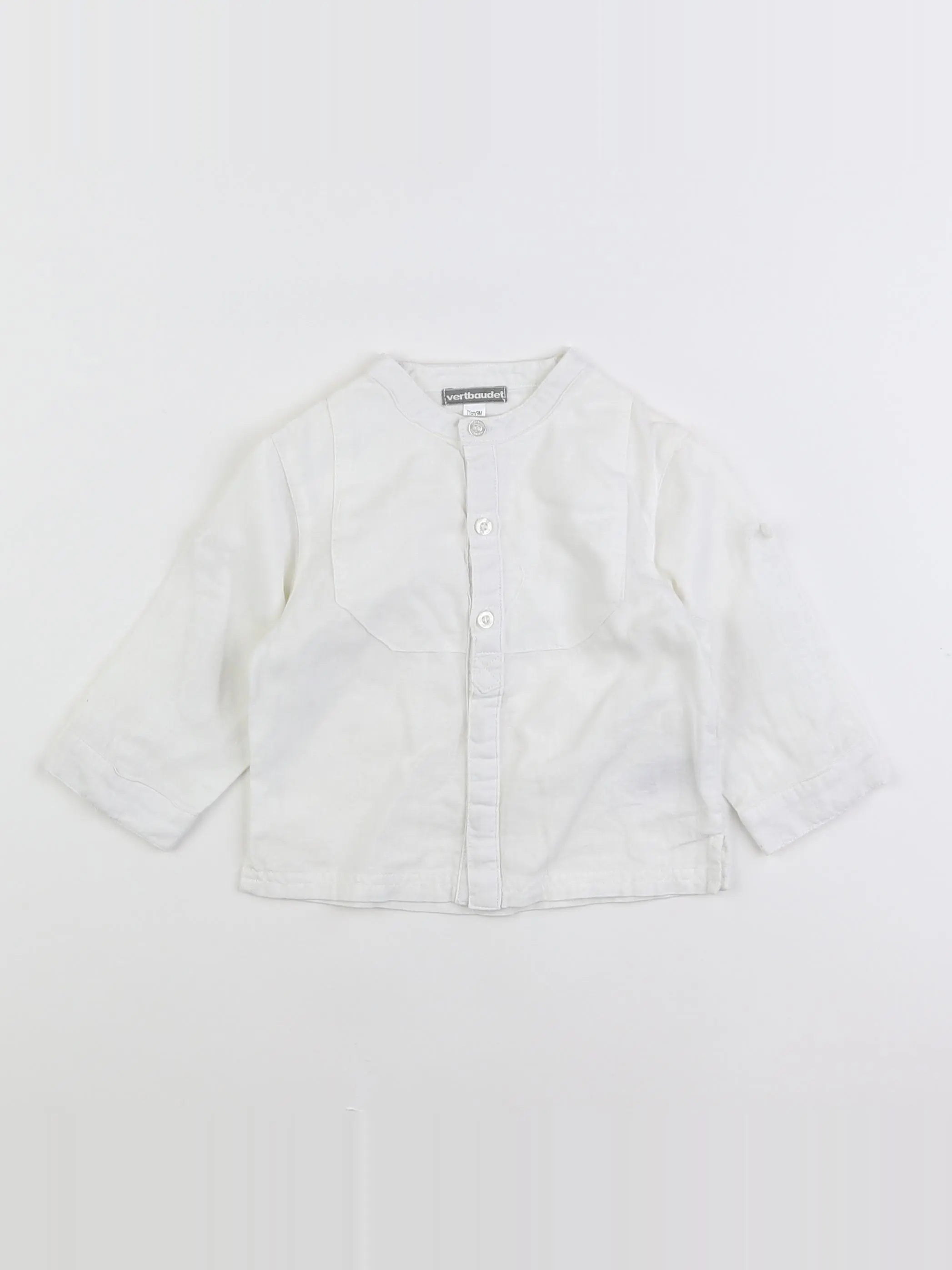 Vertbaudet - chemise blanc - 9 mois