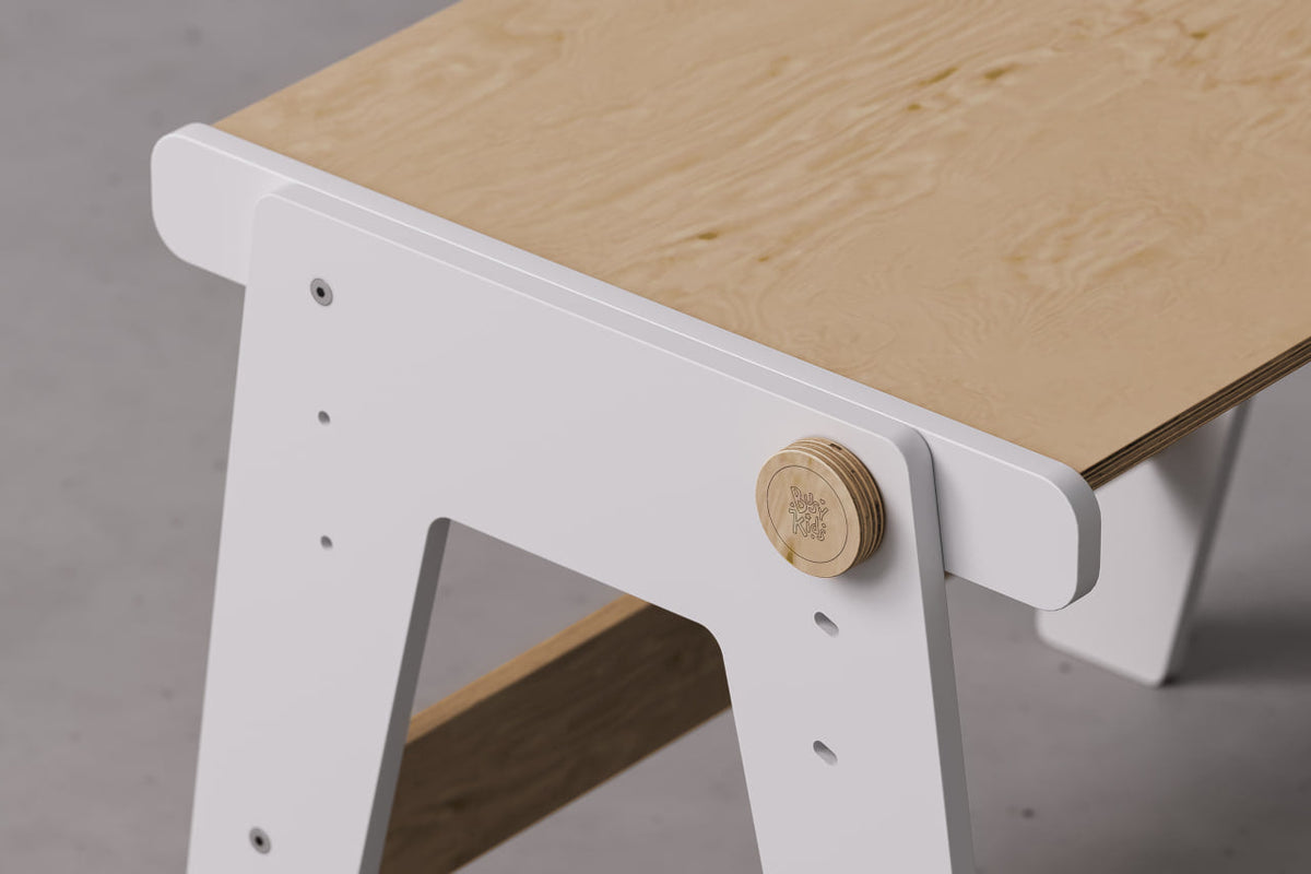 Ensemble - table et chaise évolutives pour jeunes enfants - blanche