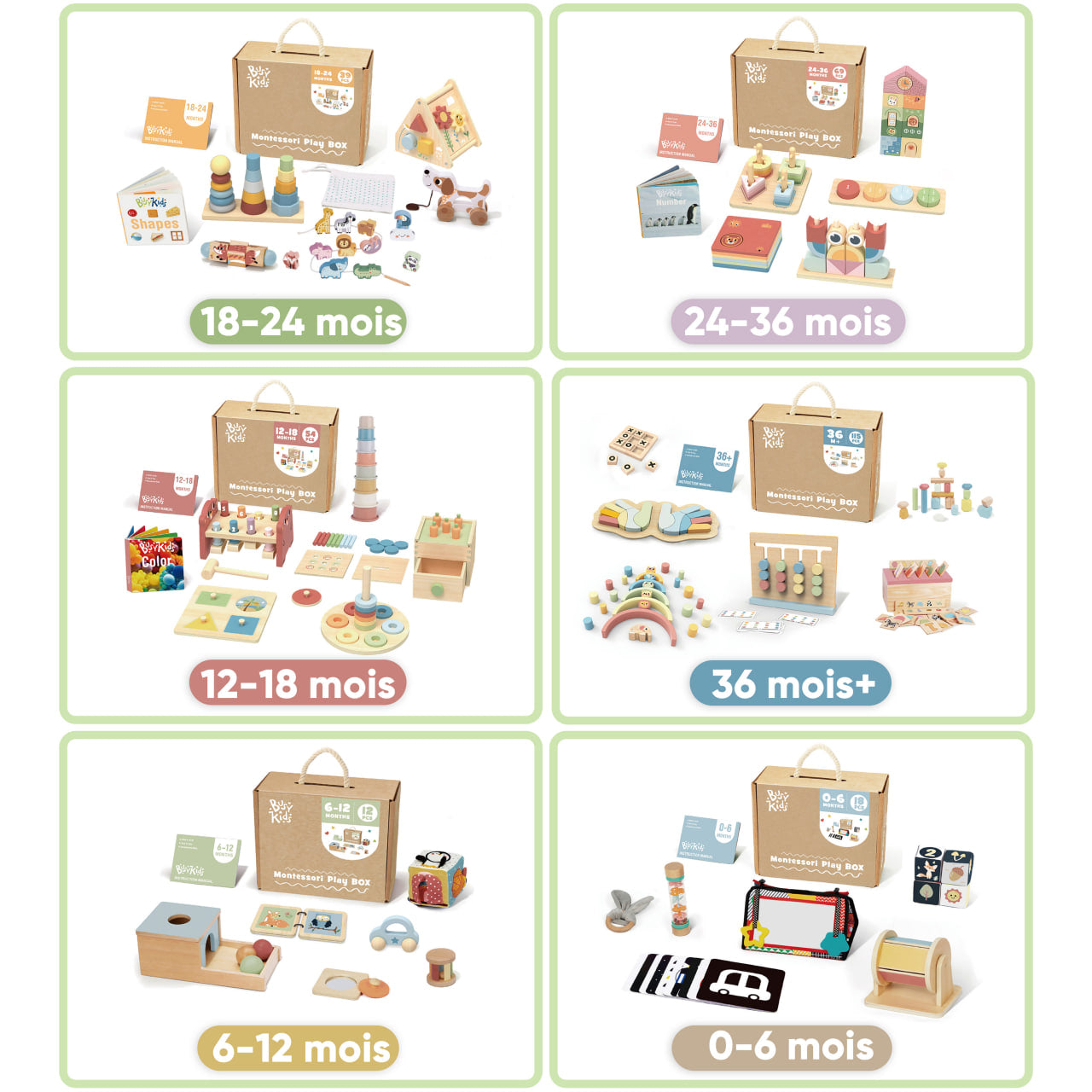 Coffret de Jeu Montessori pour les enfants 36m+ BusyKids