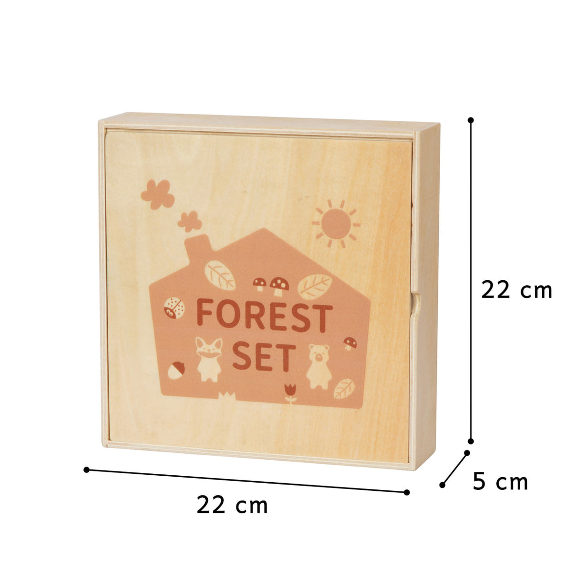 Set de figurines en bois Montessori "La Forêt"