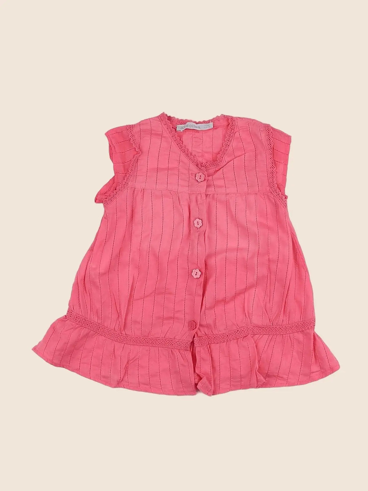 Absorba - blouse rose - 12 mois