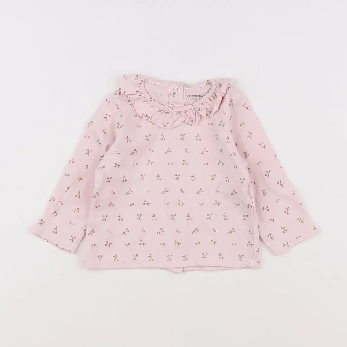 Vertbaudet - tee-shirt rose - 6 mois