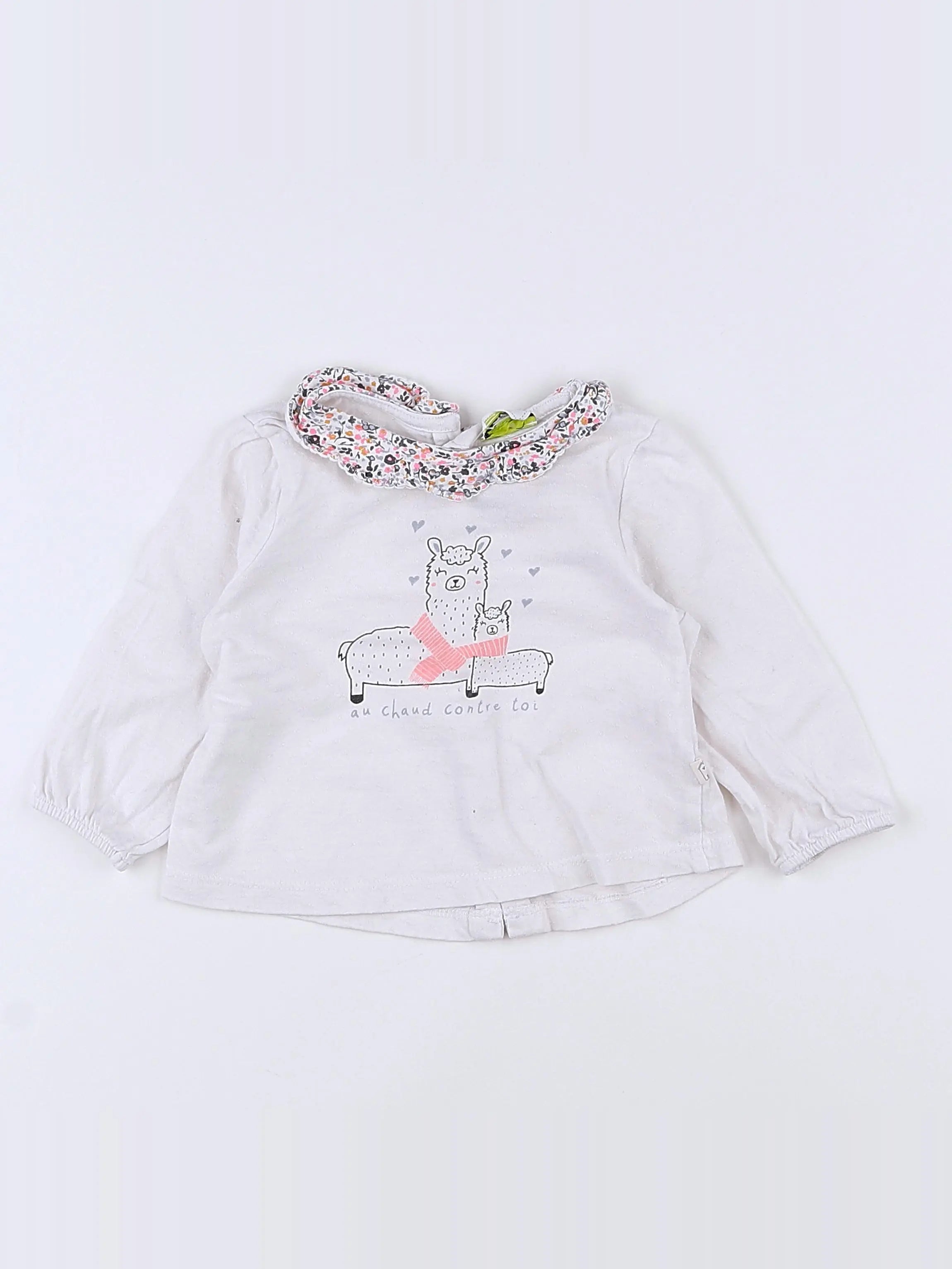 Tape à l'oeil - tee-shirt blanc - 3 mois