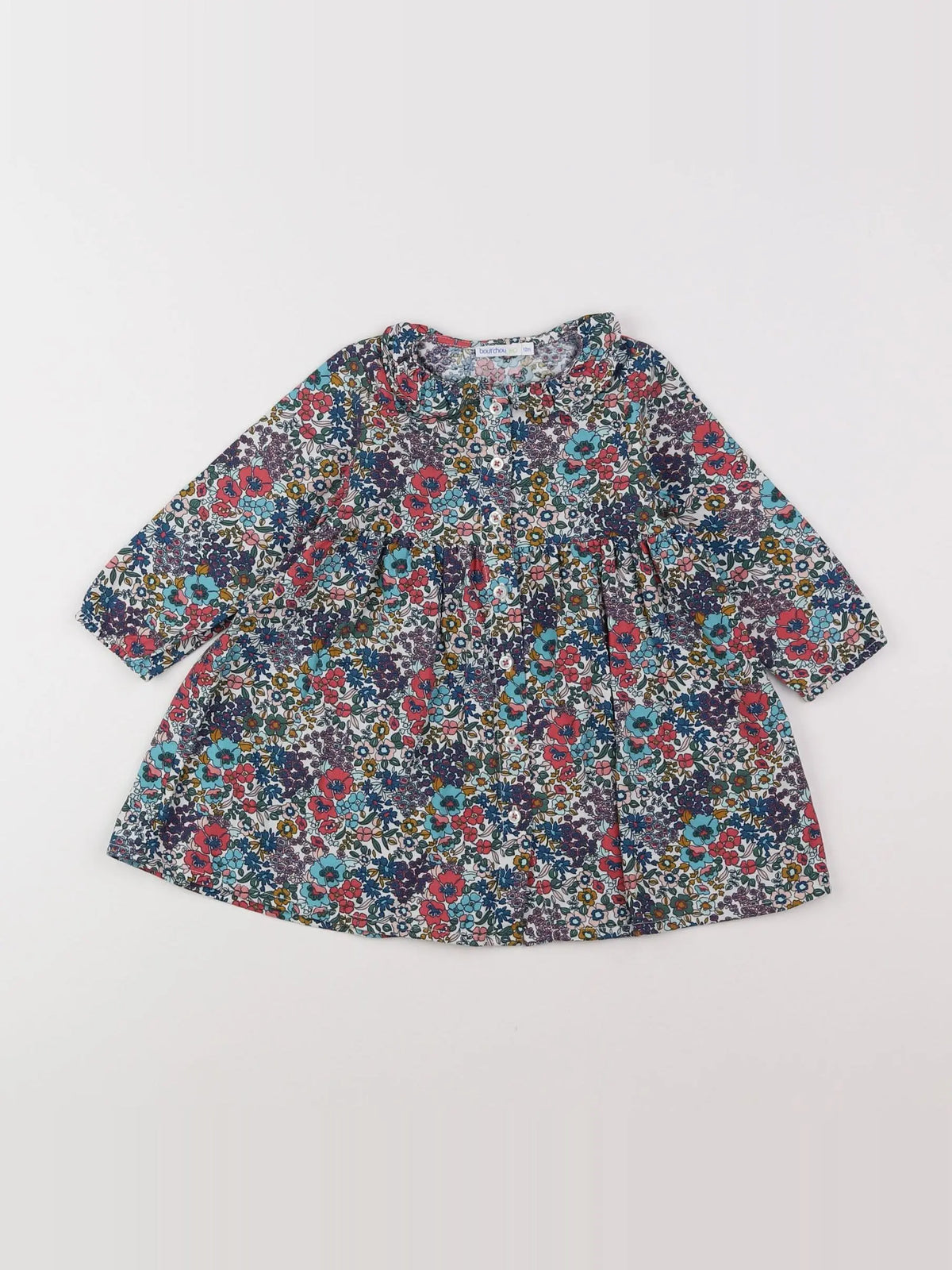 Boutchou - robe multicolore - 12 mois