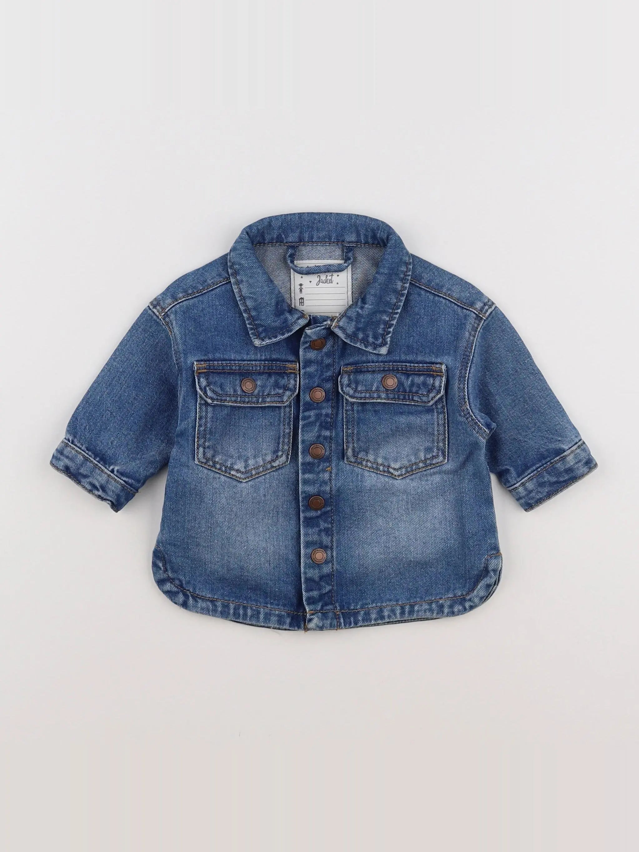 Vertbaudet - veste bleu - 3 mois