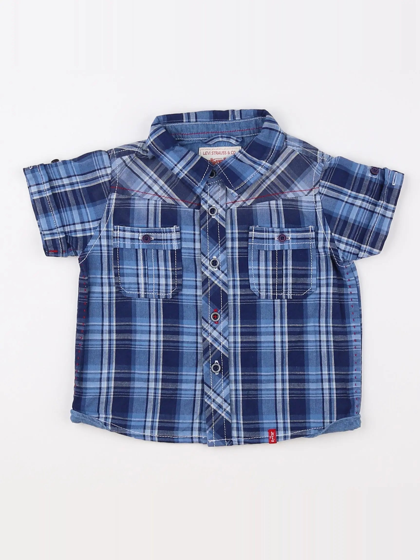 Levi's - chemise imprimé au dos bleu - 12 mois