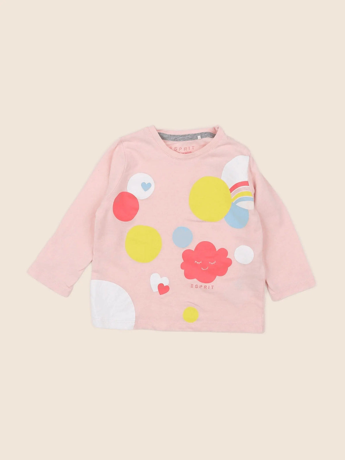 Esprit - tee-shirt rose - 6 mois
