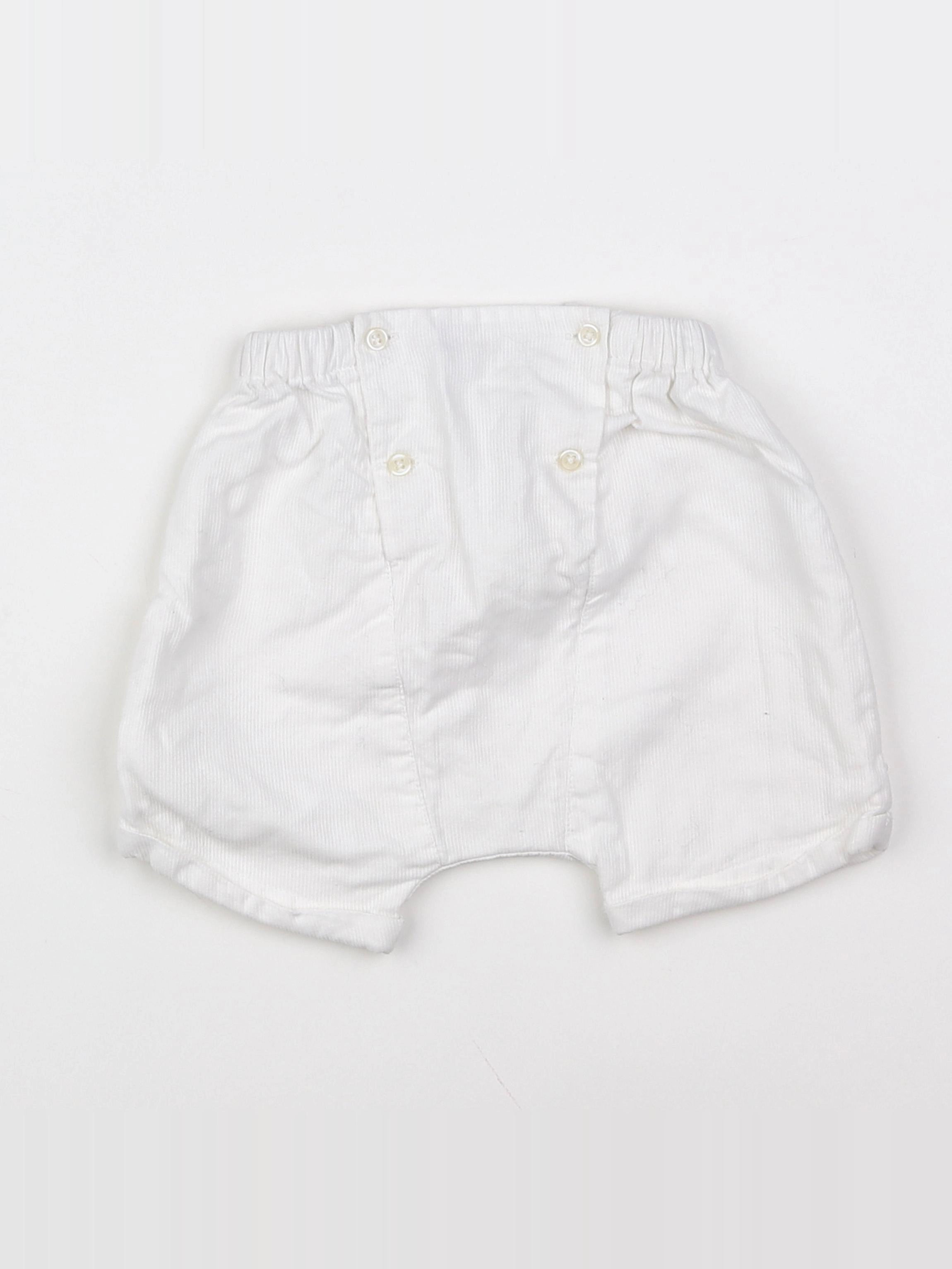 Boutchou - short blanc - 6 mois