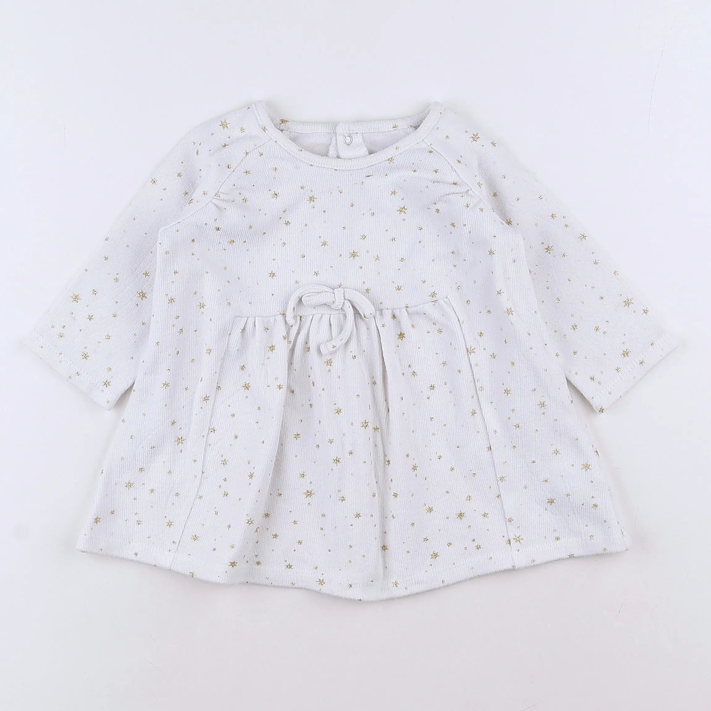 Vertbaudet - robe blanc - 12 mois