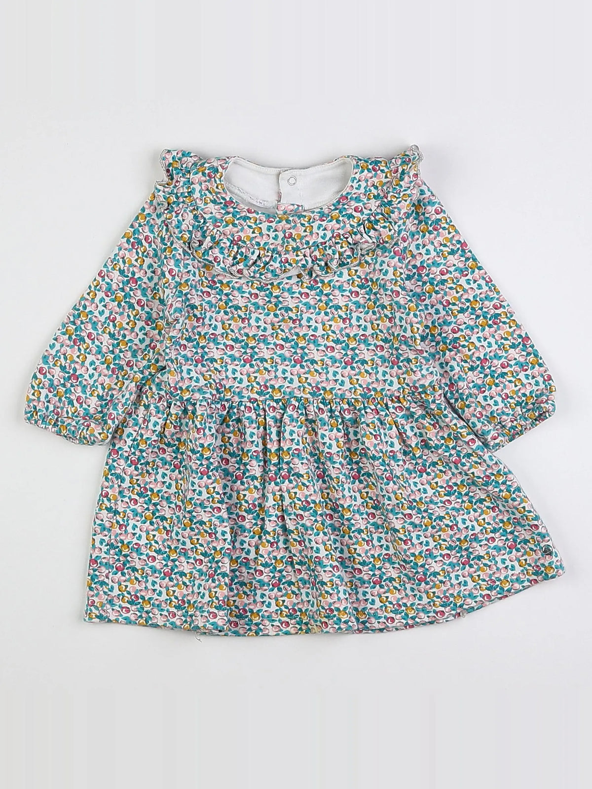 Petit Bateau - robe multicolore - 12 mois