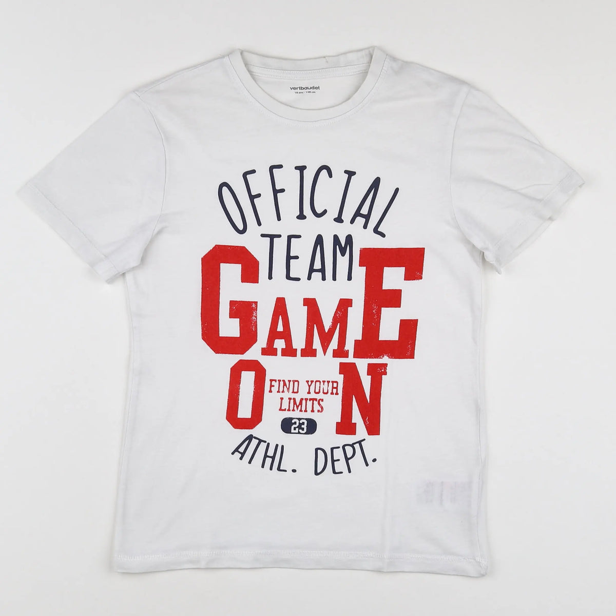 Vertbaudet - tee-shirt blanc - 10 ans