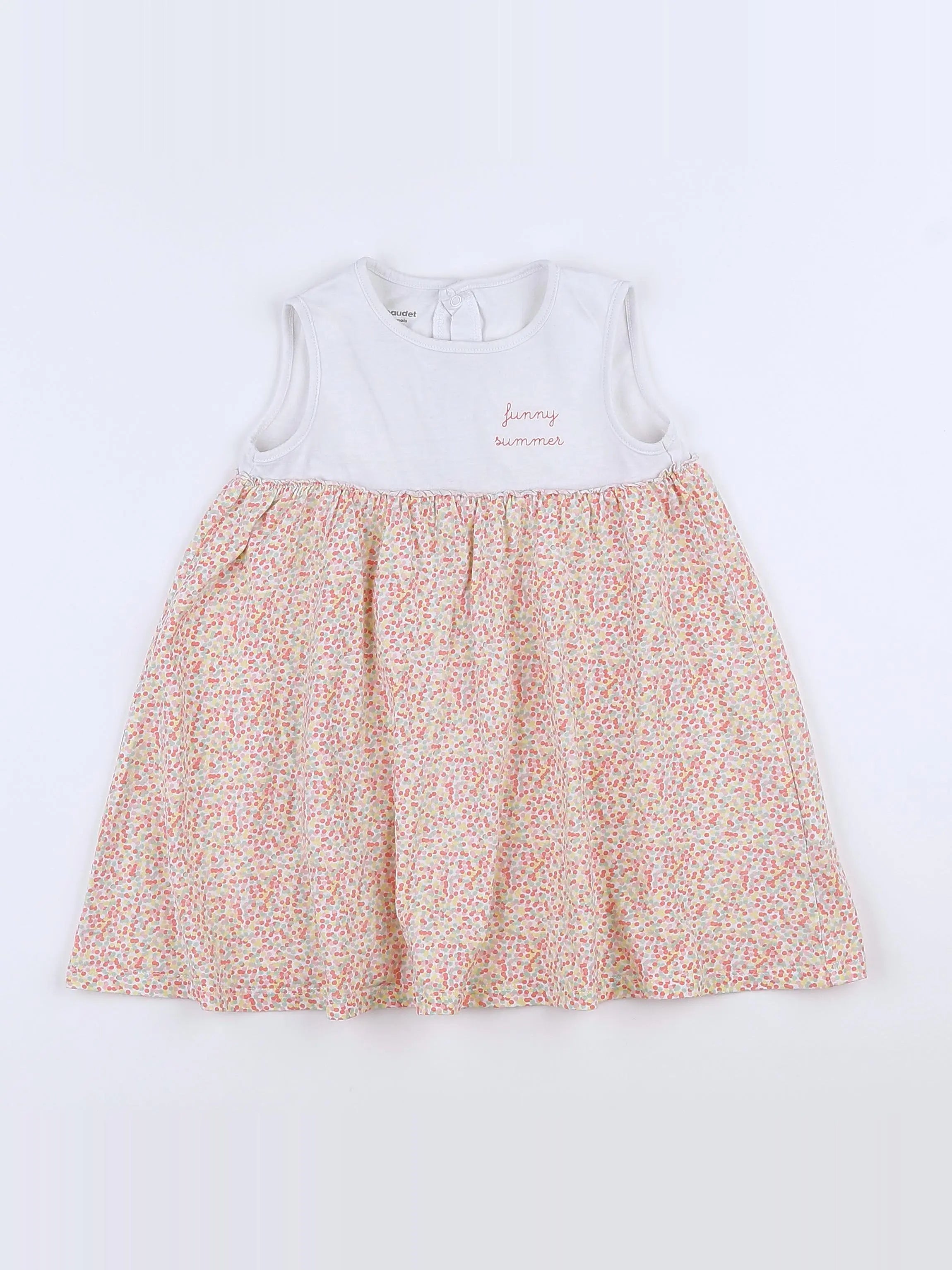 Vertbaudet - robe multicolore - 18 mois