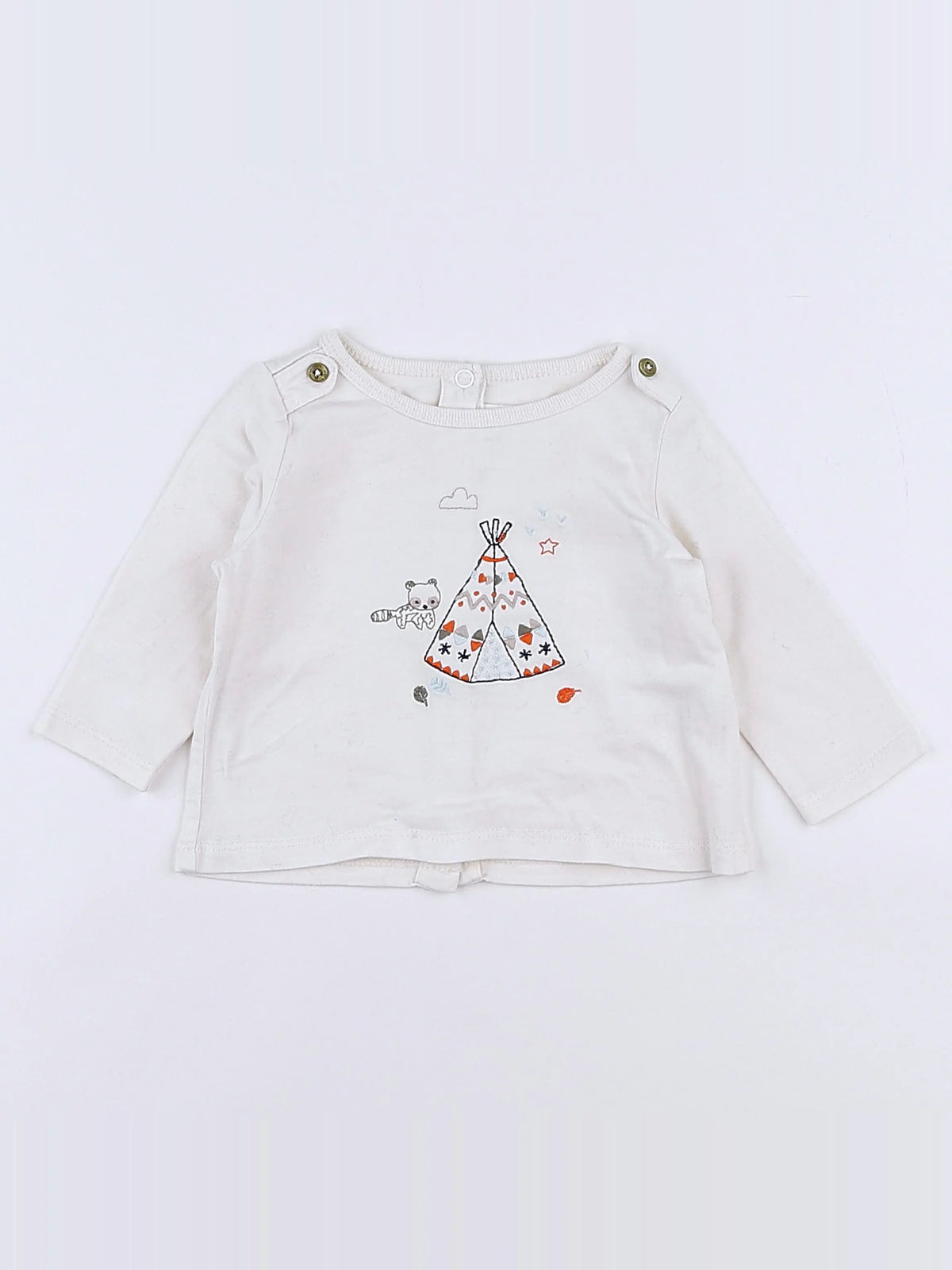 Natalys - tee-shirt blanc - 3 mois