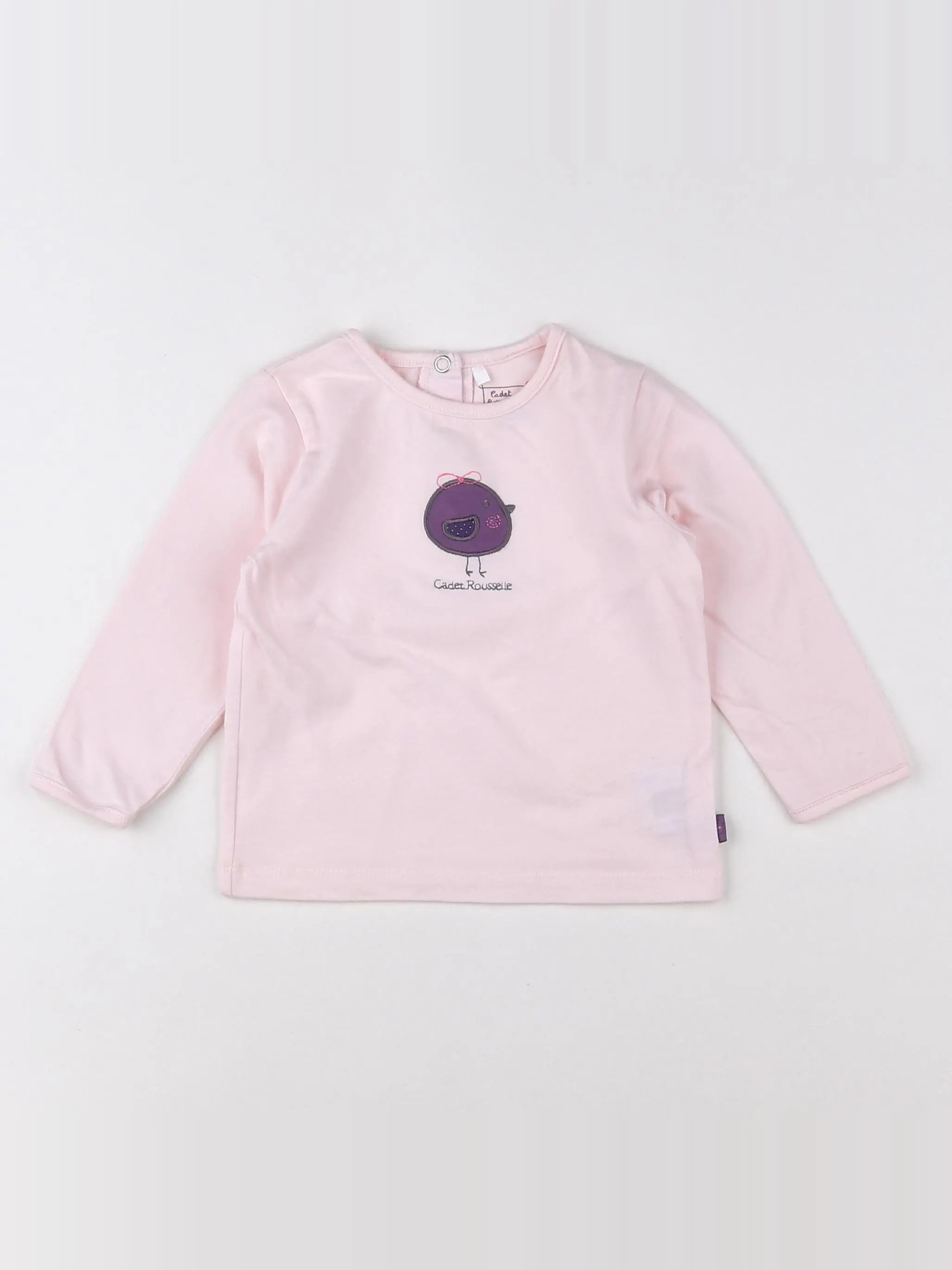 Cadet Rousselle - tee-shirt rose - 12 mois
