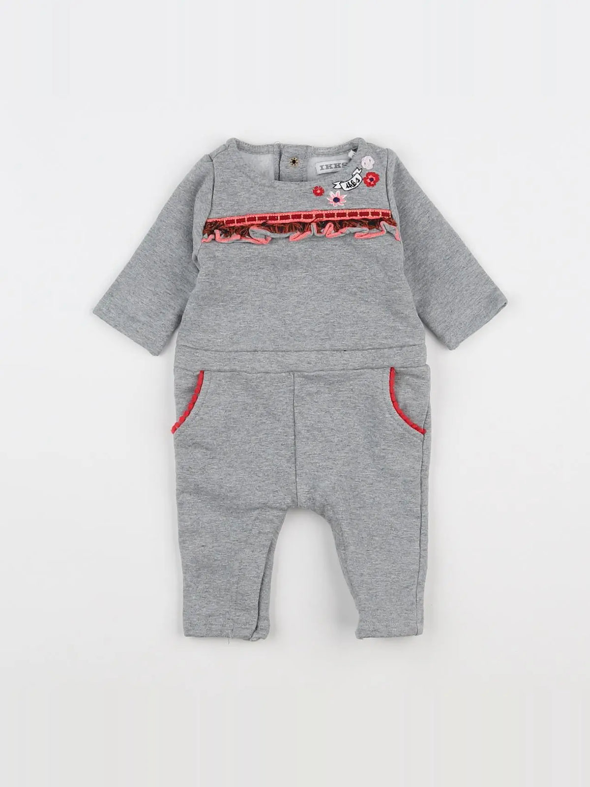 IKKS - combinaison gris - 3 mois