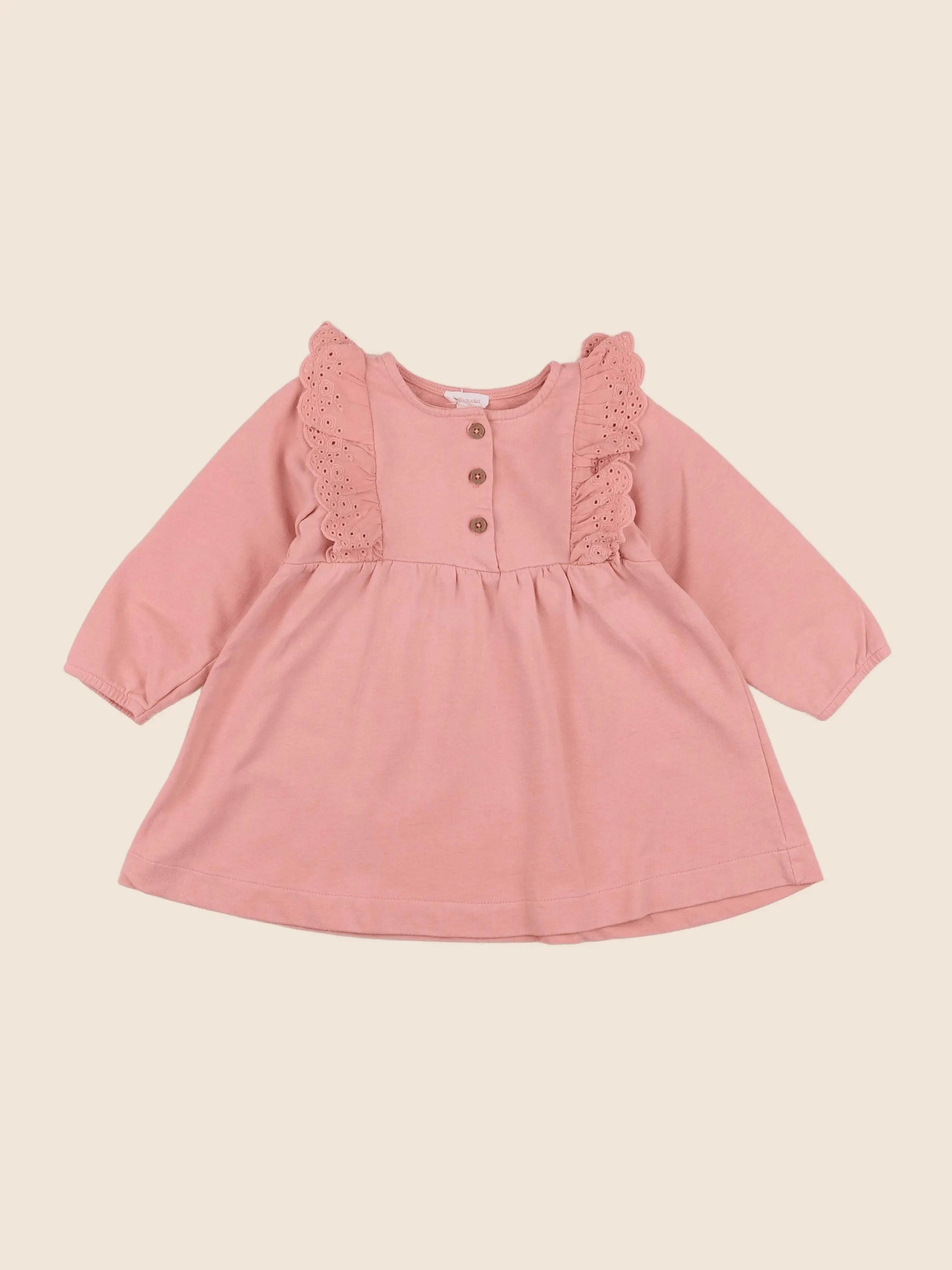 Vertbaudet - robe rose - 18 mois