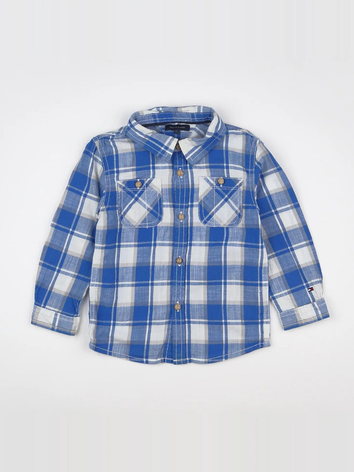 Tommy Hilfiger - chemise blanc, bleu - 2/3 ans