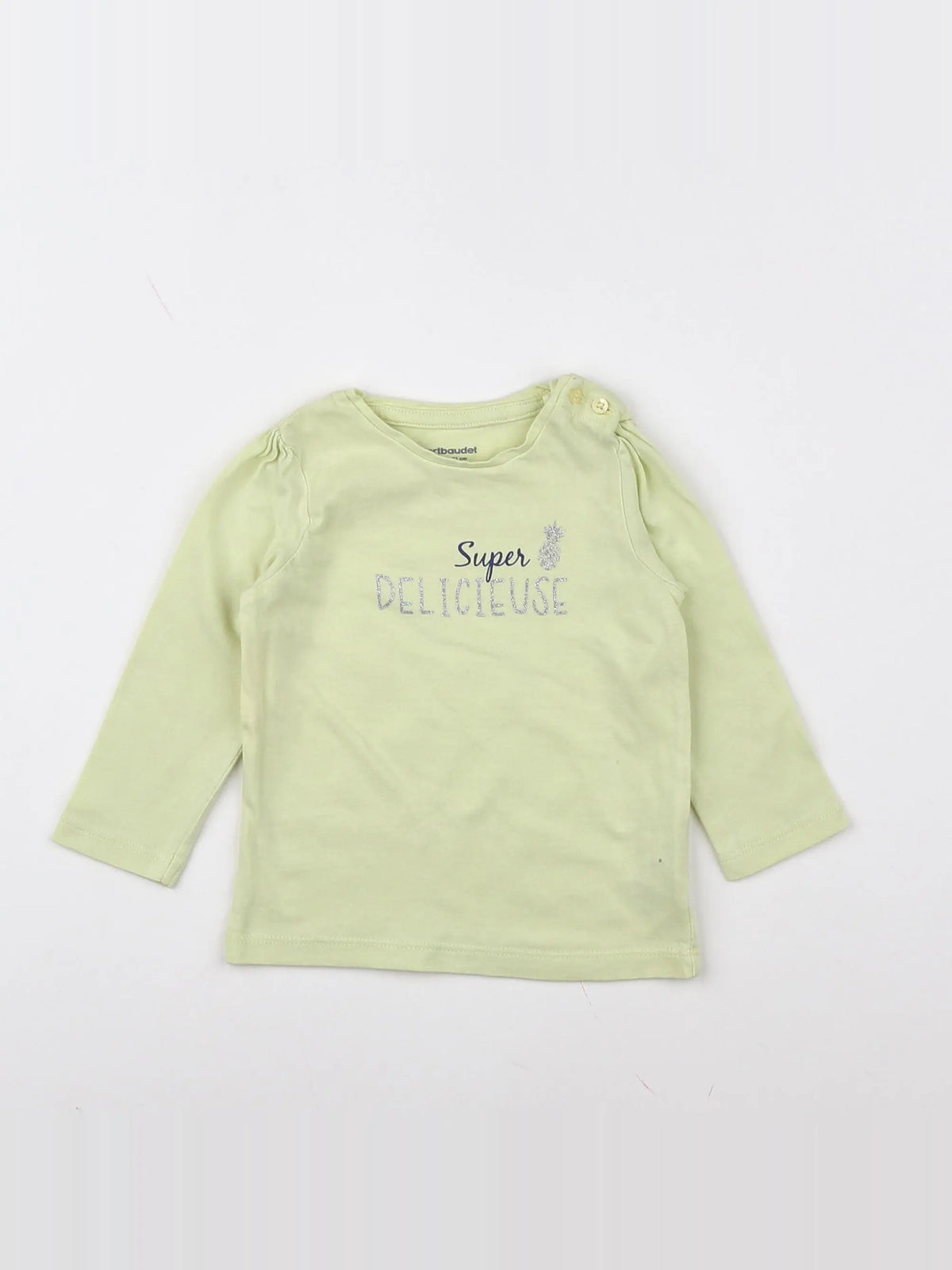 Vertbaudet - tee-shirt jaune - 9 mois