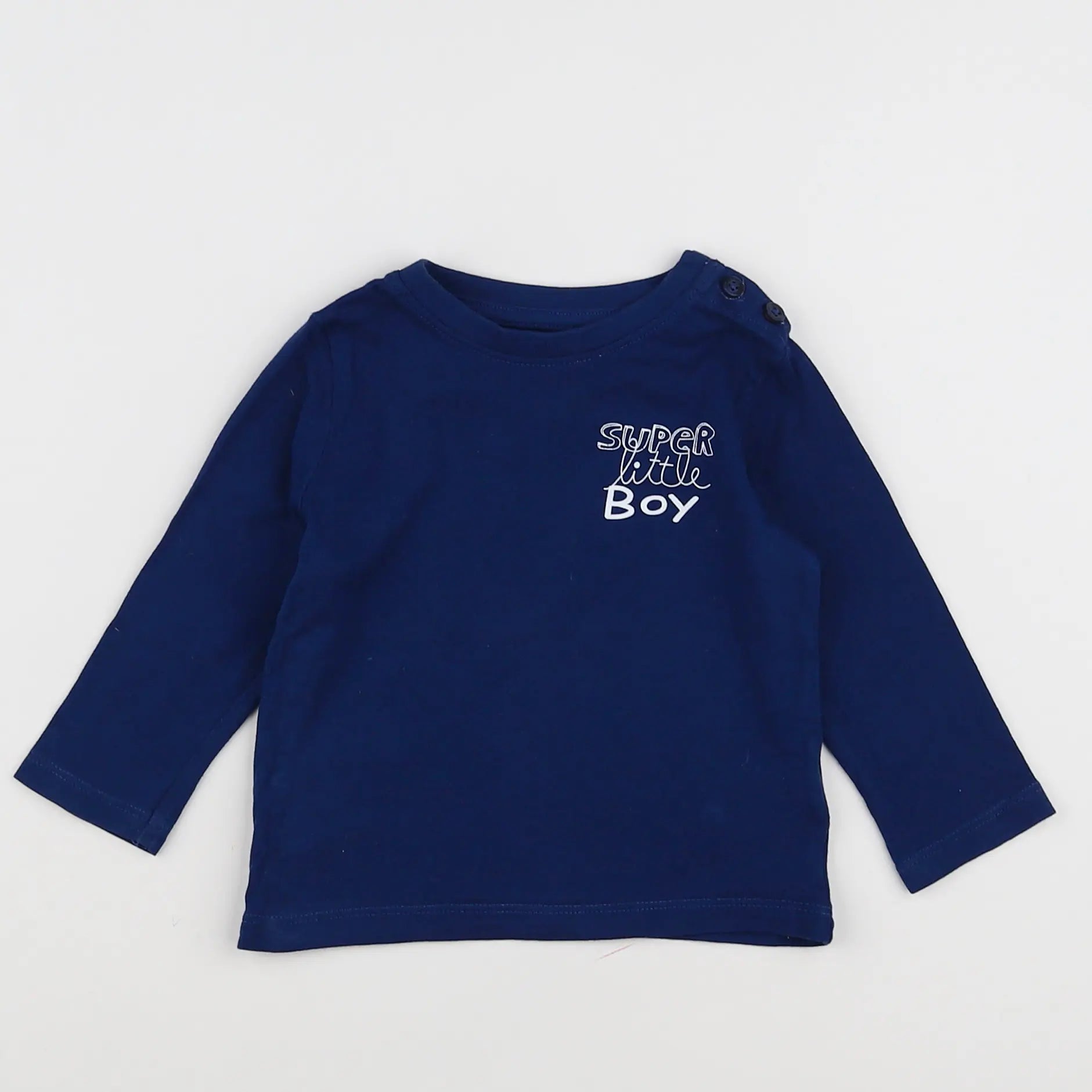Vertbaudet - tee-shirt bleu - 6 mois