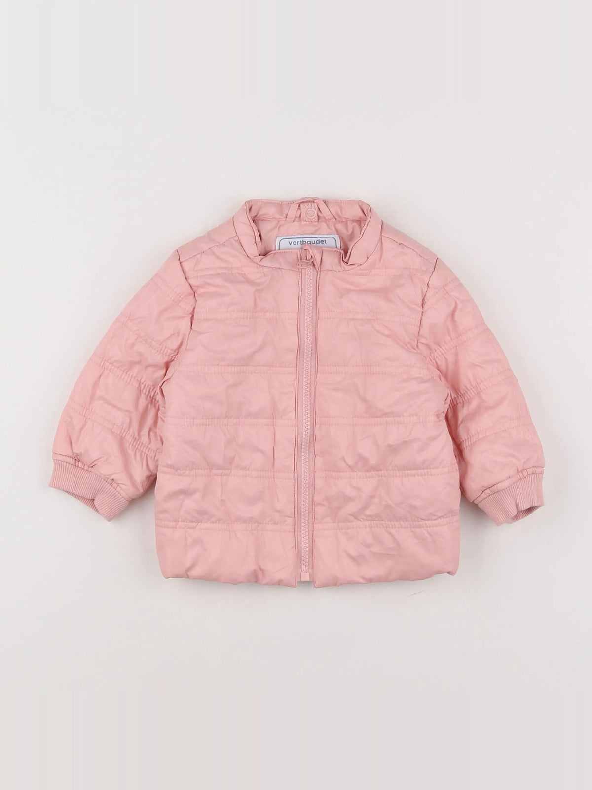 Vertbaudet - doudoune rose - 12 mois
