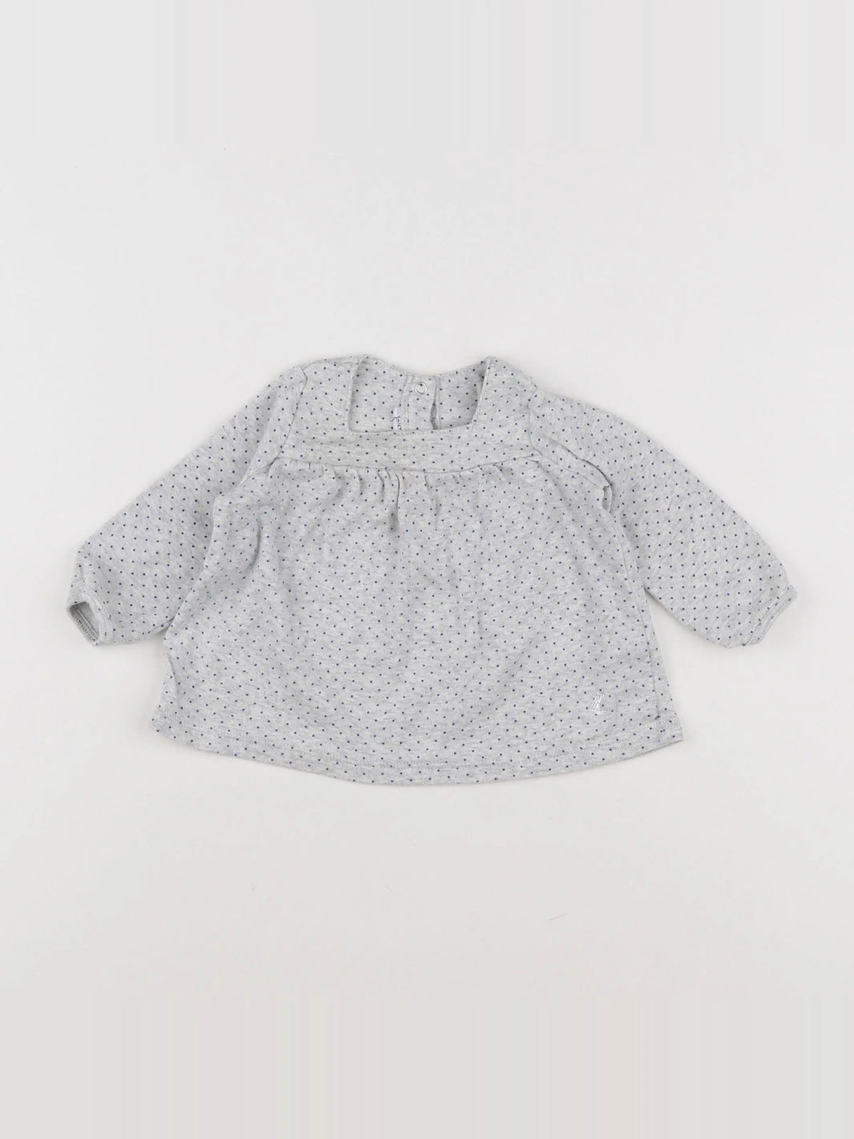Petit Bateau - tee-shirt gris - 6 mois