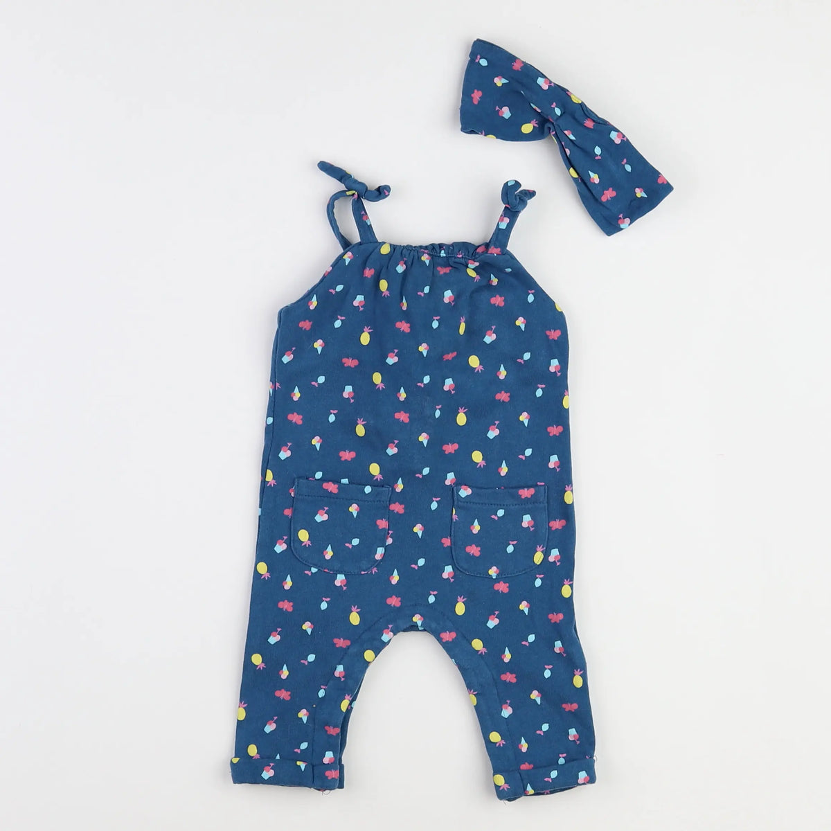 Vertbaudet - combinaison bleu - 3 mois