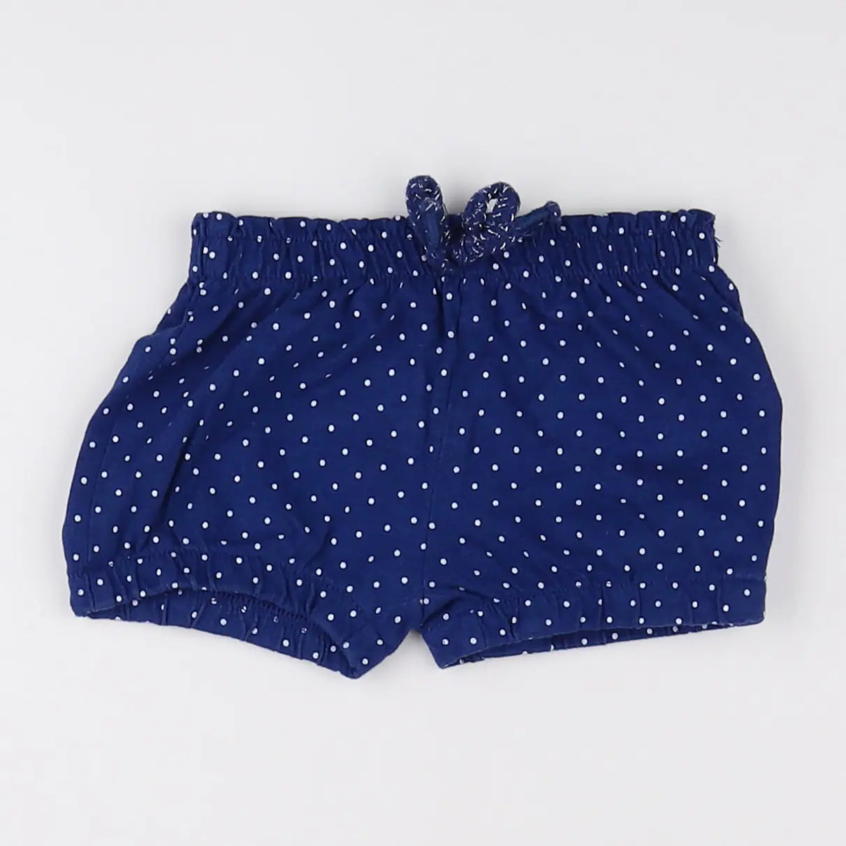 Vertbaudet - short bleu, blanc - 9 mois