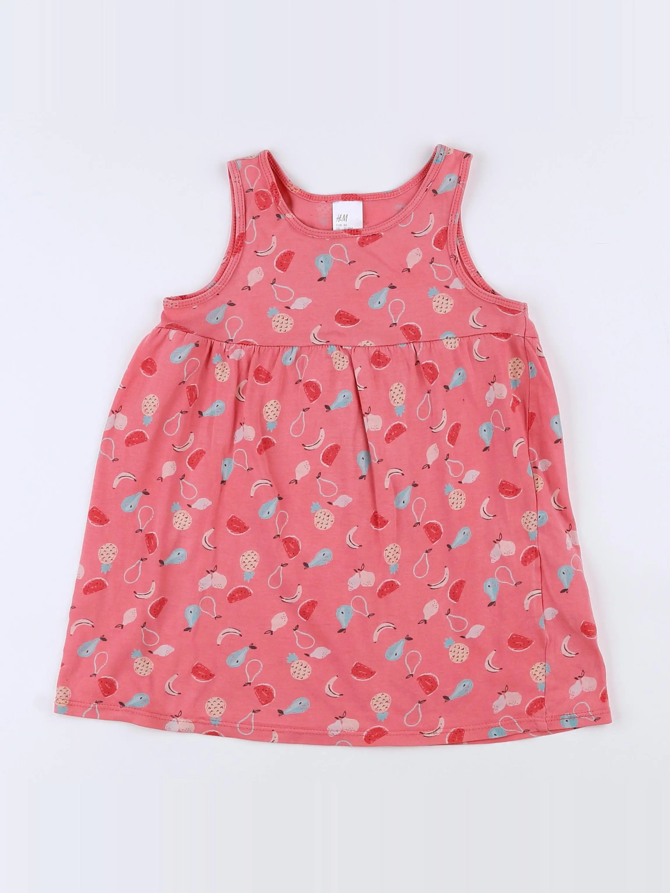 H&M - robe rose - 12/18 mois