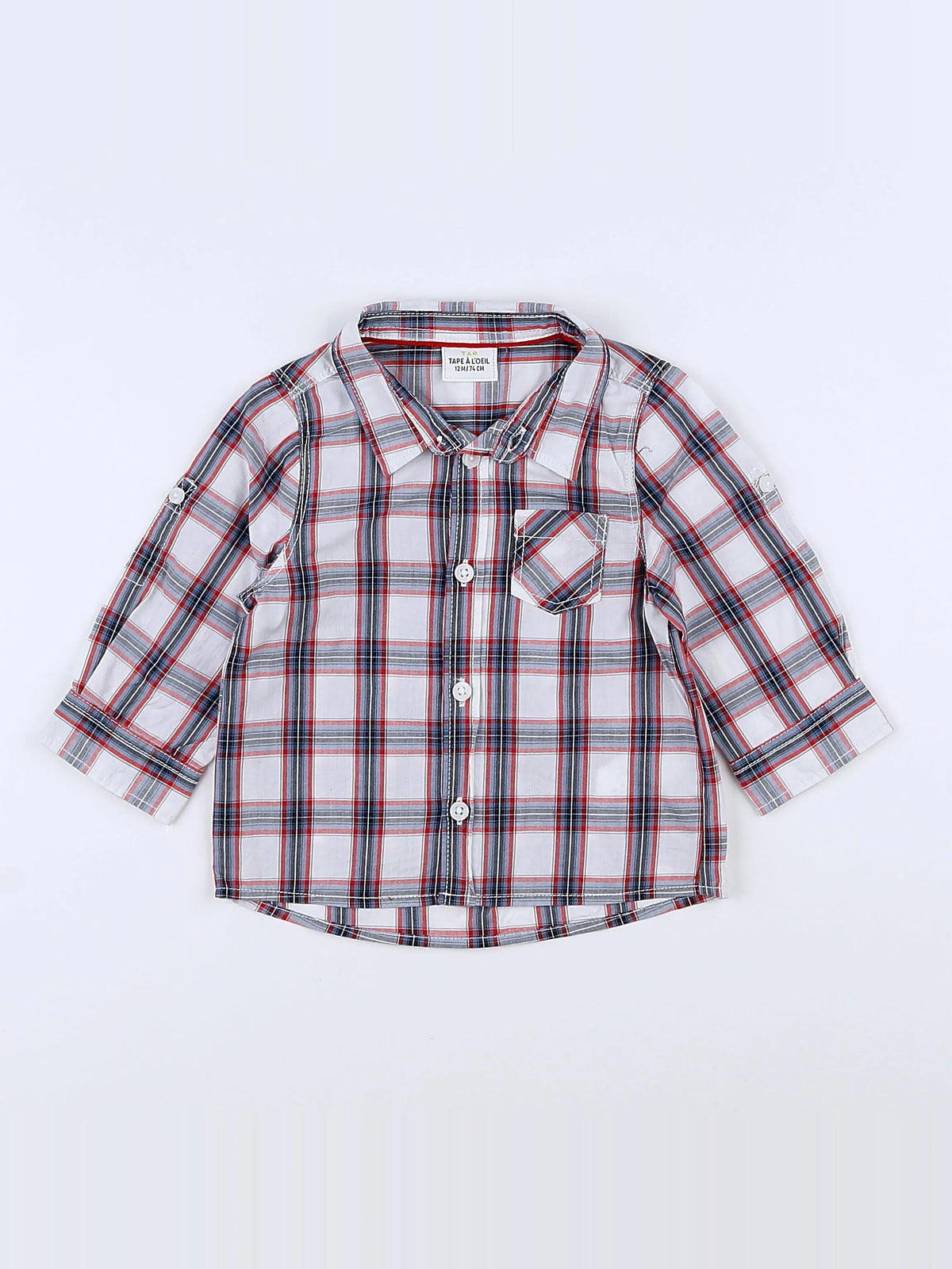 Tape à l'oeil - chemise multicolore - 12 mois