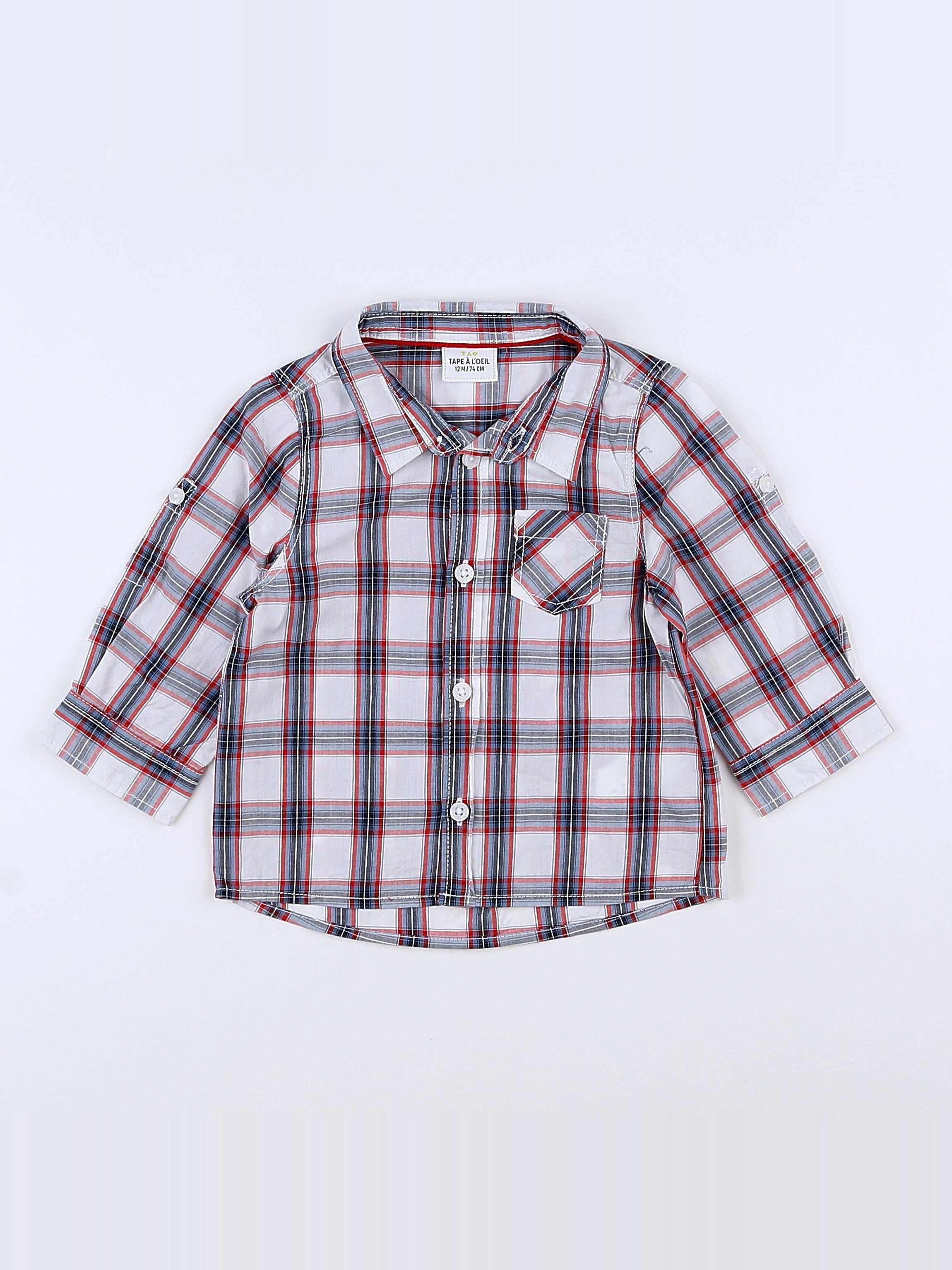 Tape à l'oeil - chemise multicolore - 12 mois